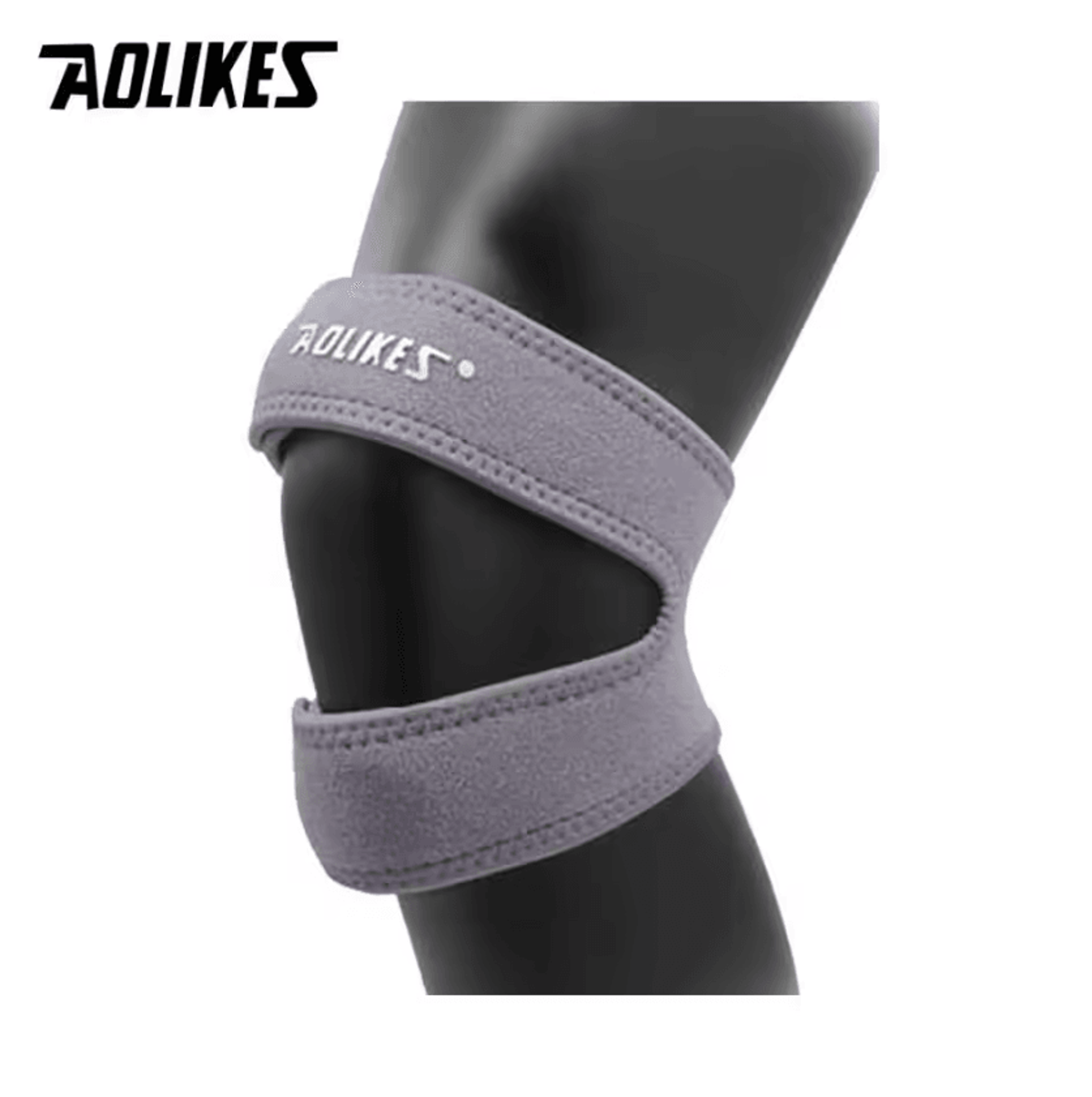 AOLIKES Pressurized Knee Compression Sleeve With Patella Support For Basketball Running And Cycling 5