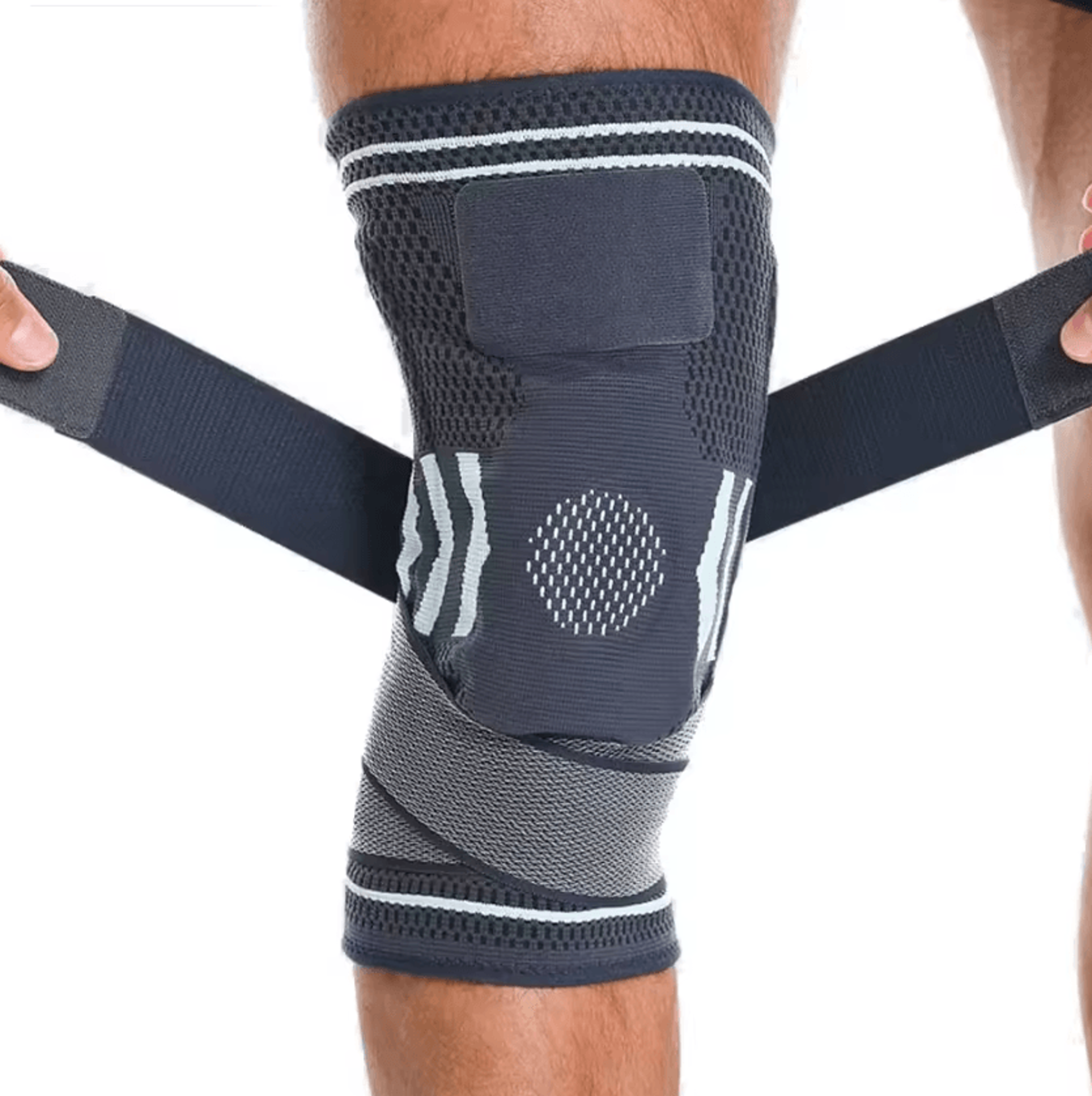 AOLIKES Adjustable Knee Brace With Compression Straps For Sports And Everyday Support 2