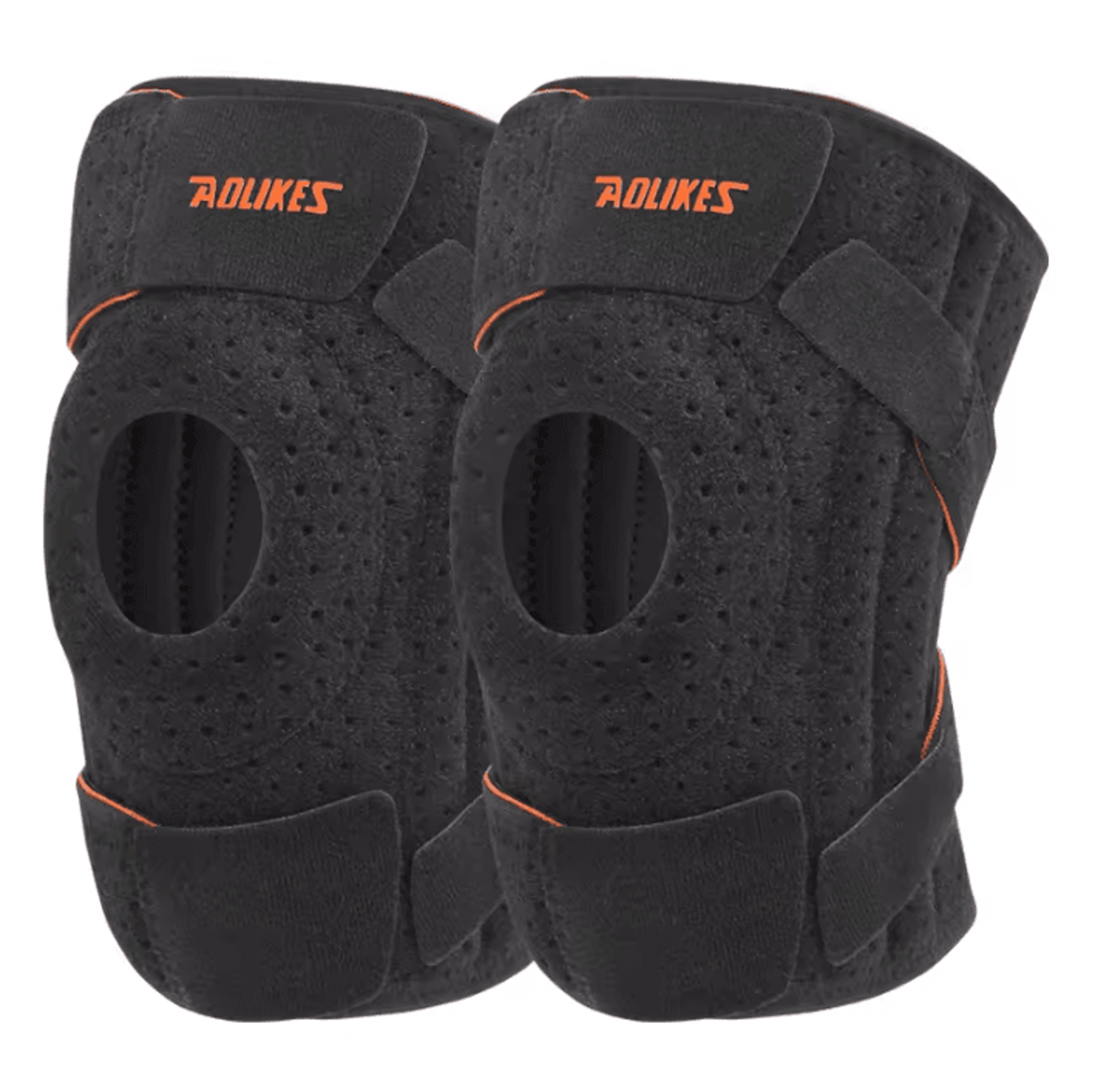 AOLIKES Protective Sports Knee Pads Steel Knee Support Brace For Cycling Hiking  Outdoor Sports 5