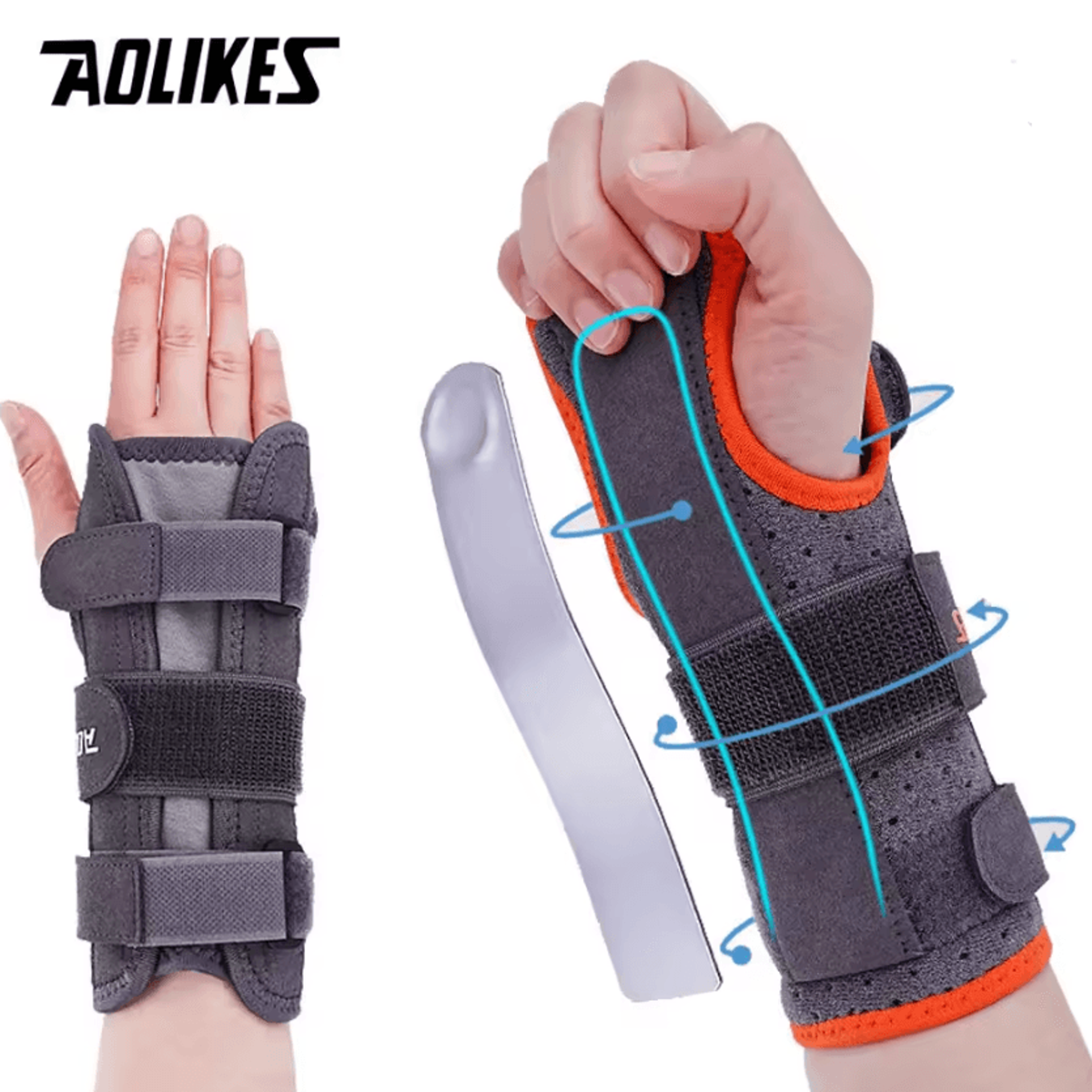AOLIKES Wrist Brace For Carpal Tunnel Adjustable Night Wrist Splint For Comfortable Wrist Support 0