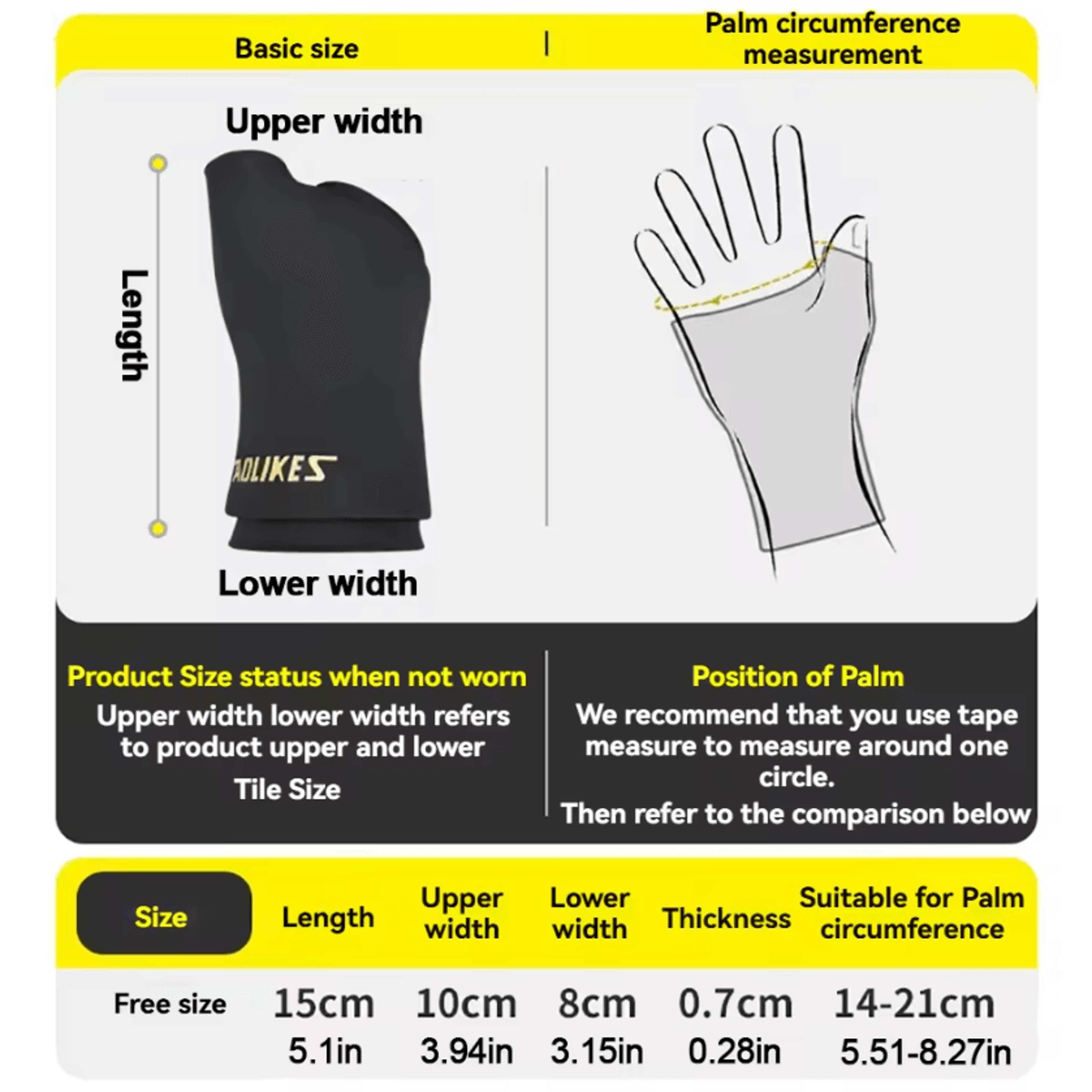 AOLIKES Hot And Cold Gel Hand Sleeve Reusable Hand Therapy Sleeve For Wrist Thumb  Hand Comfort 1