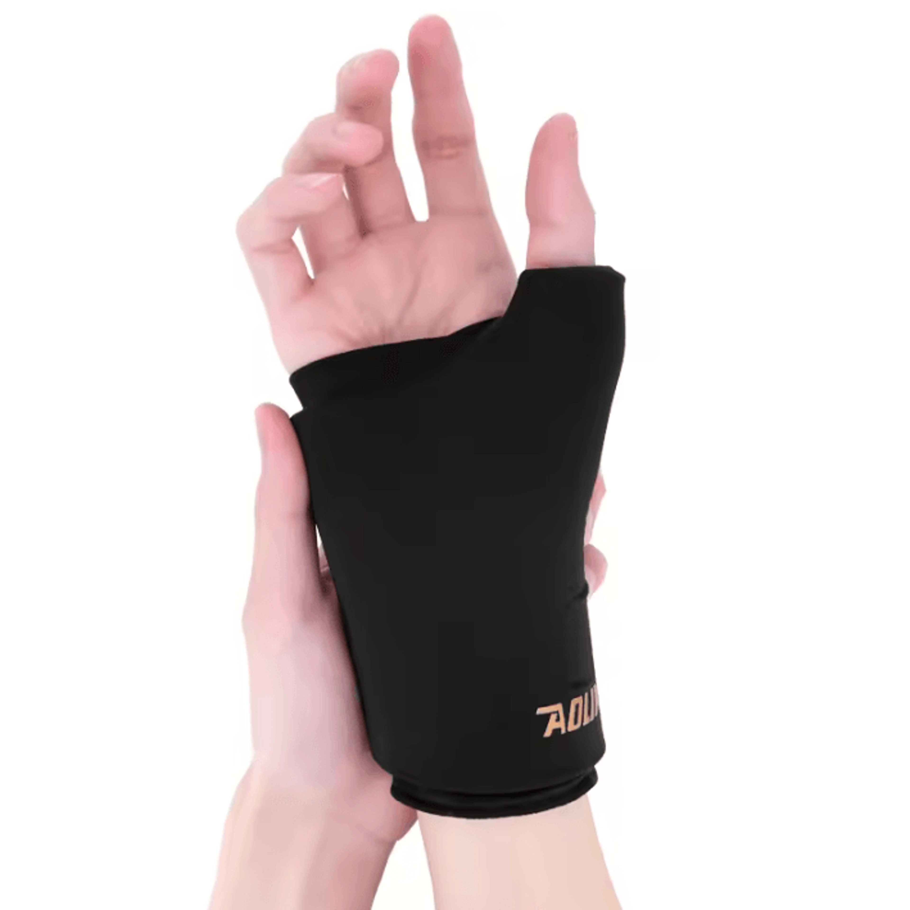 AOLIKES Hot And Cold Gel Hand Sleeve Reusable Hand Therapy Sleeve For Wrist Thumb  Hand Comfort 5