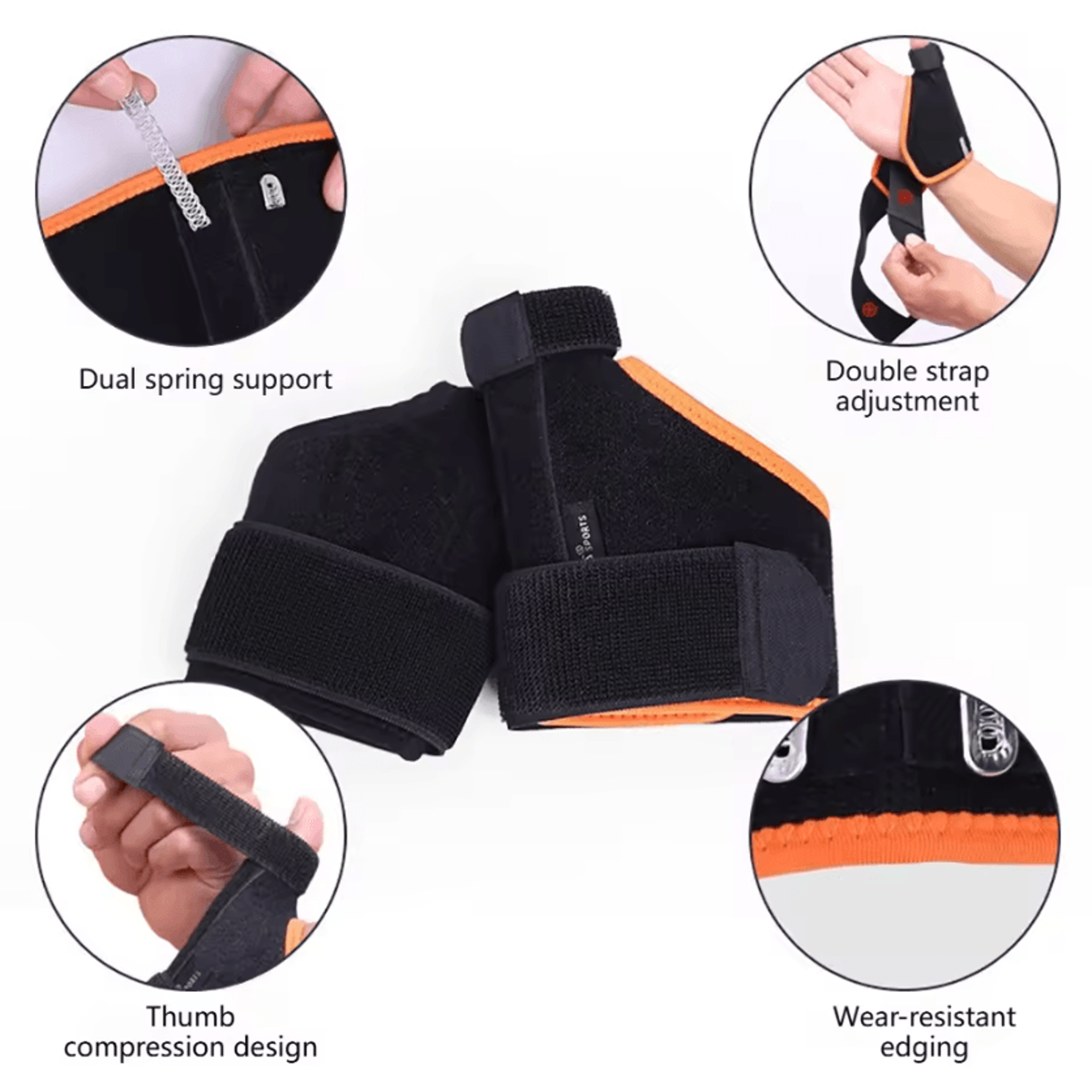 AOLIKES Wrist Brace With Thumb Spica Splint Adjustable Thumb Wrist Support For Everyday Stability 2