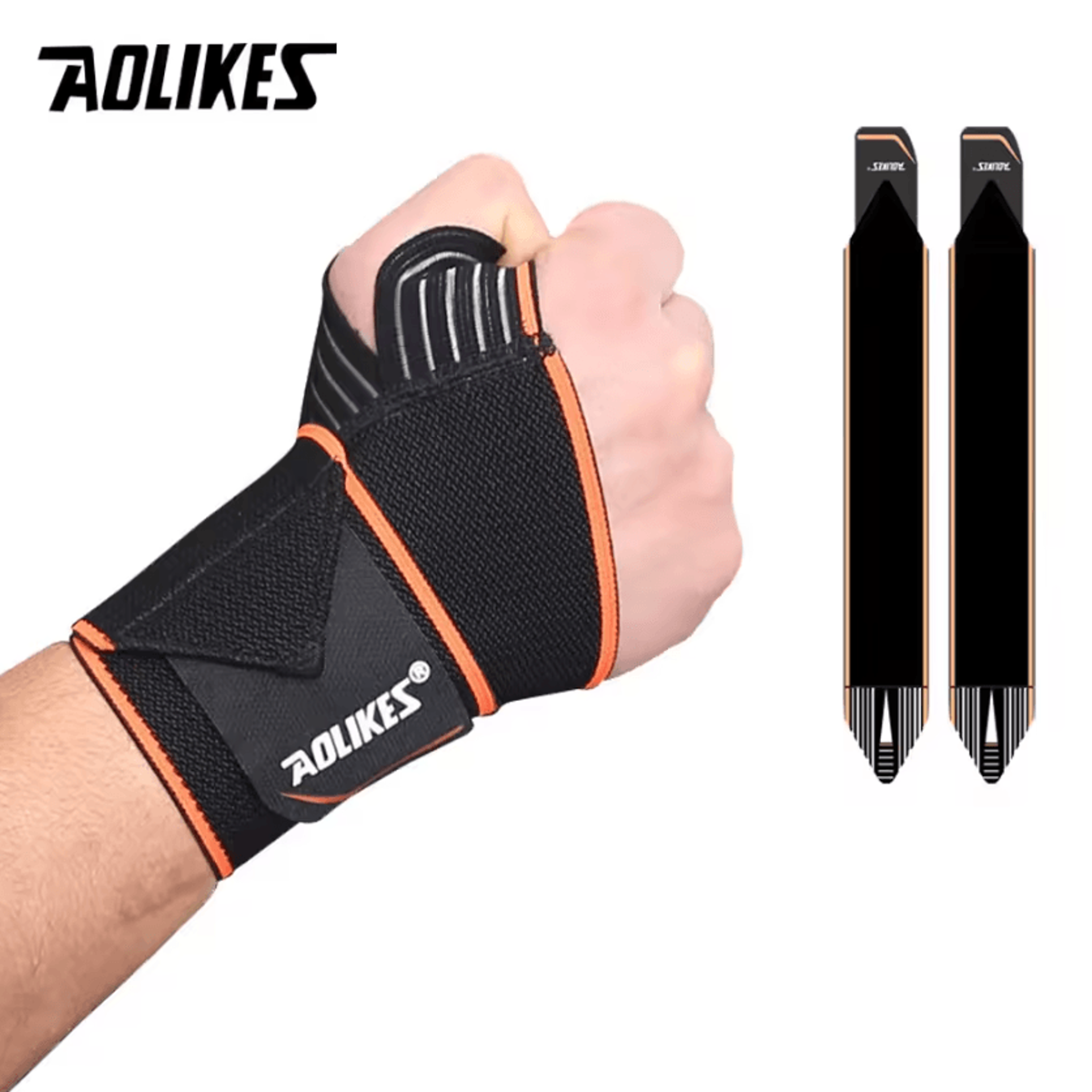 AOLIKES Wrist Brace With Thumb Support Adjustable Wrist Compression Straps For Weightlifting Gym Wo 4