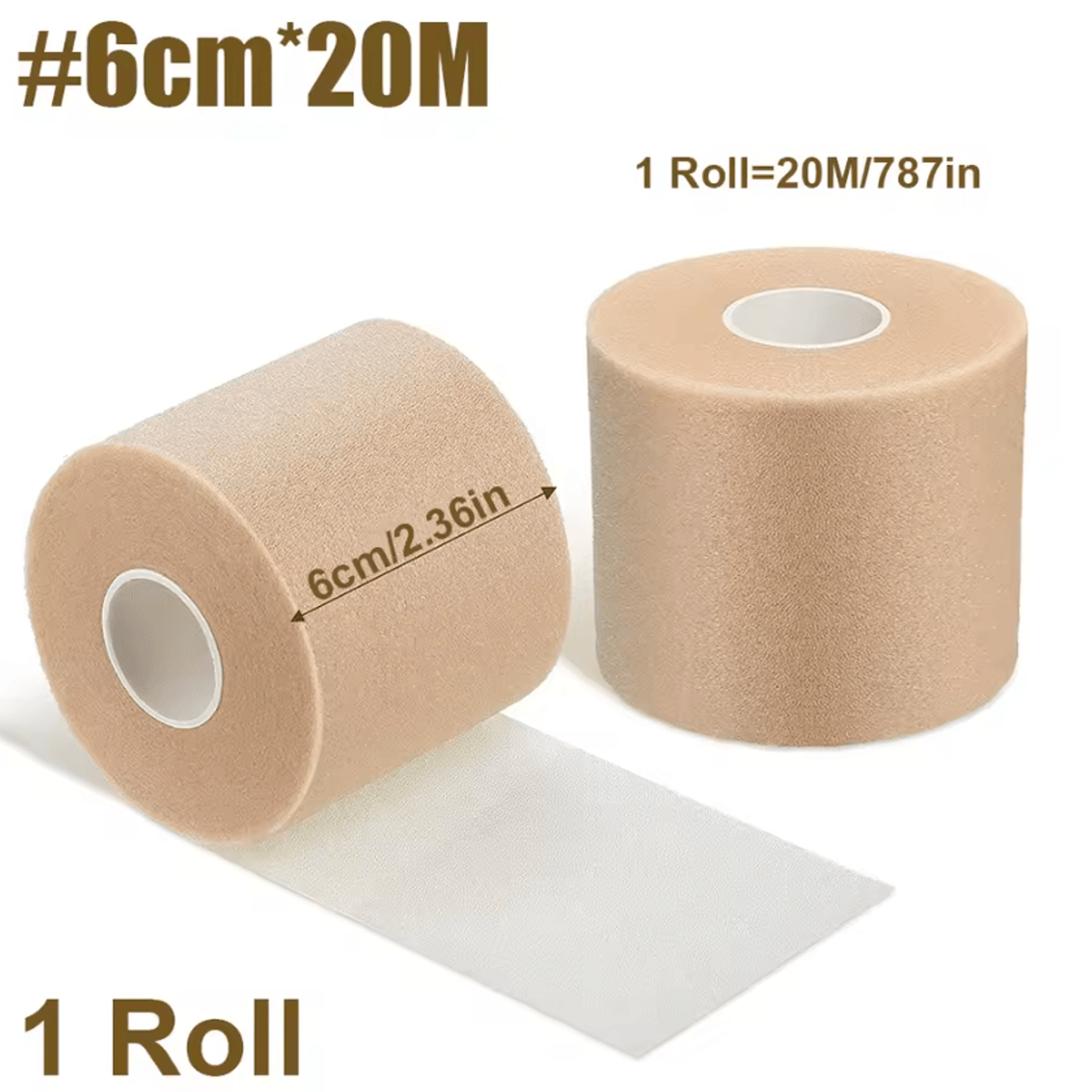 Athletic Pre Wrap Foam Tape Soft Protective Underwrap For Sports Taping Hair And Skin Protection 3