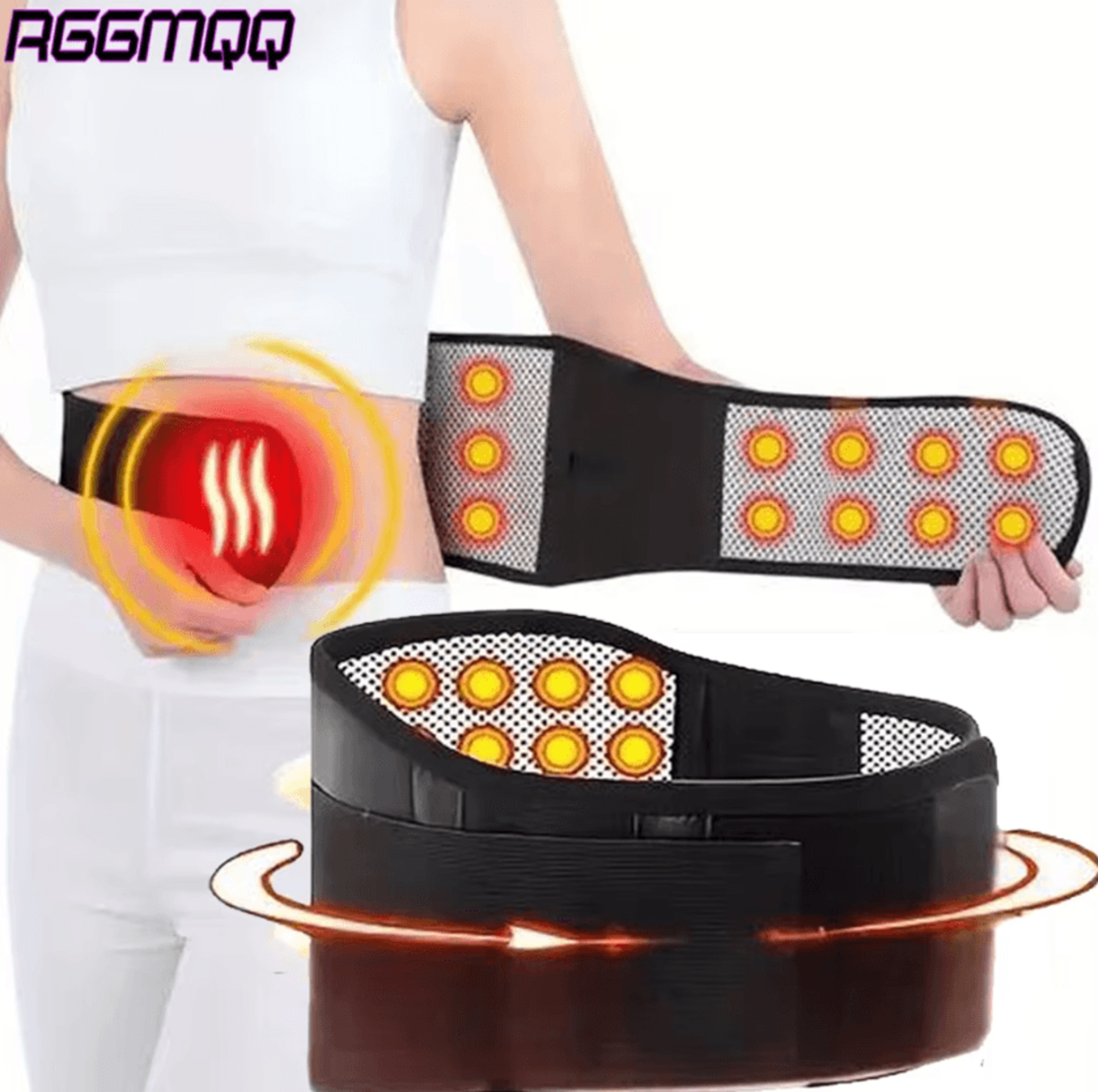 Heating Lower Back Brace Adjustable Lumbar Support Belt With Gentle Warming Comfort 0