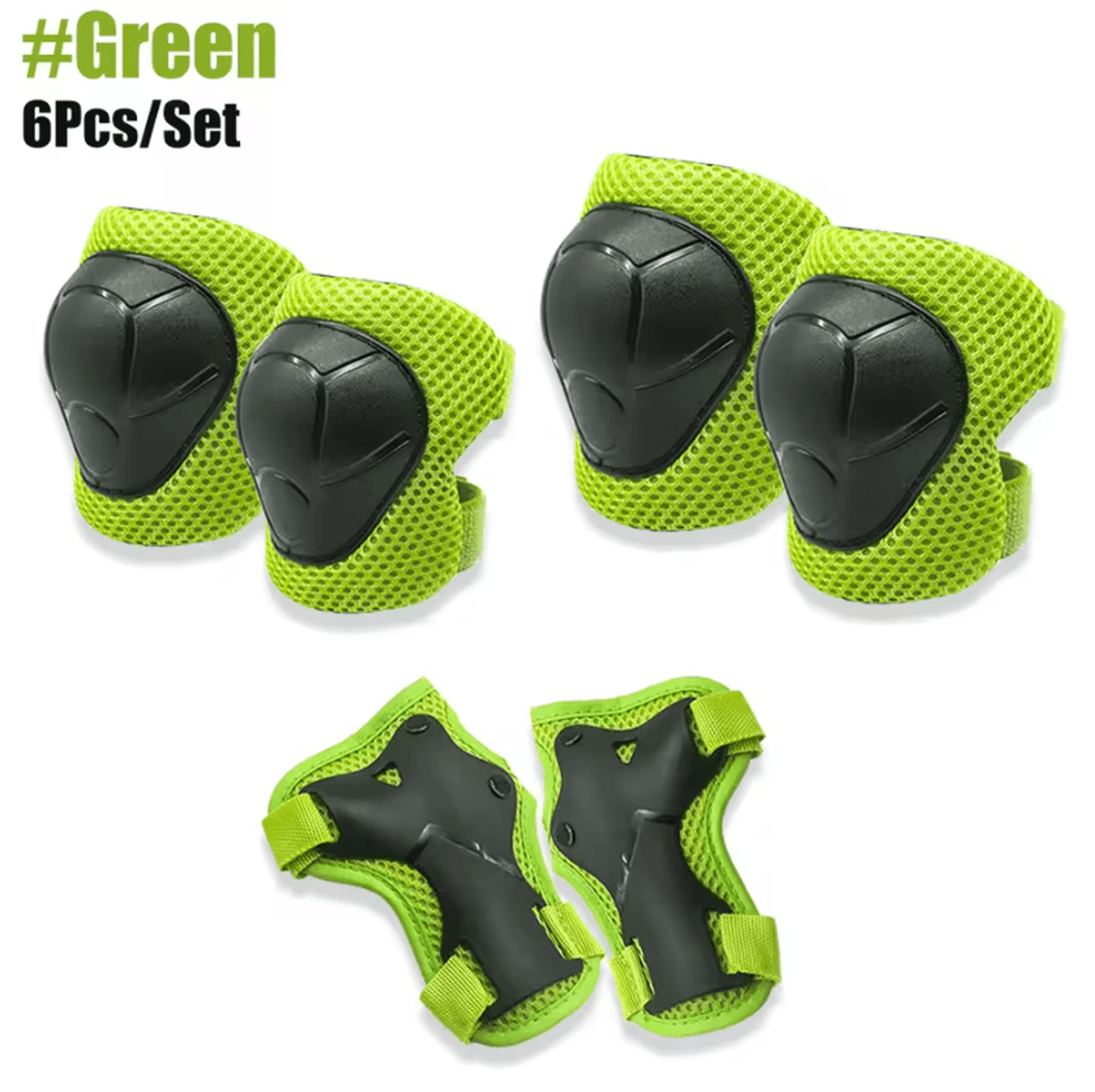 Kids Protective Gear Set 6Piece Knee Pads Elbow Pads And Wrist Guards For Skating Cycling And Outdo 9