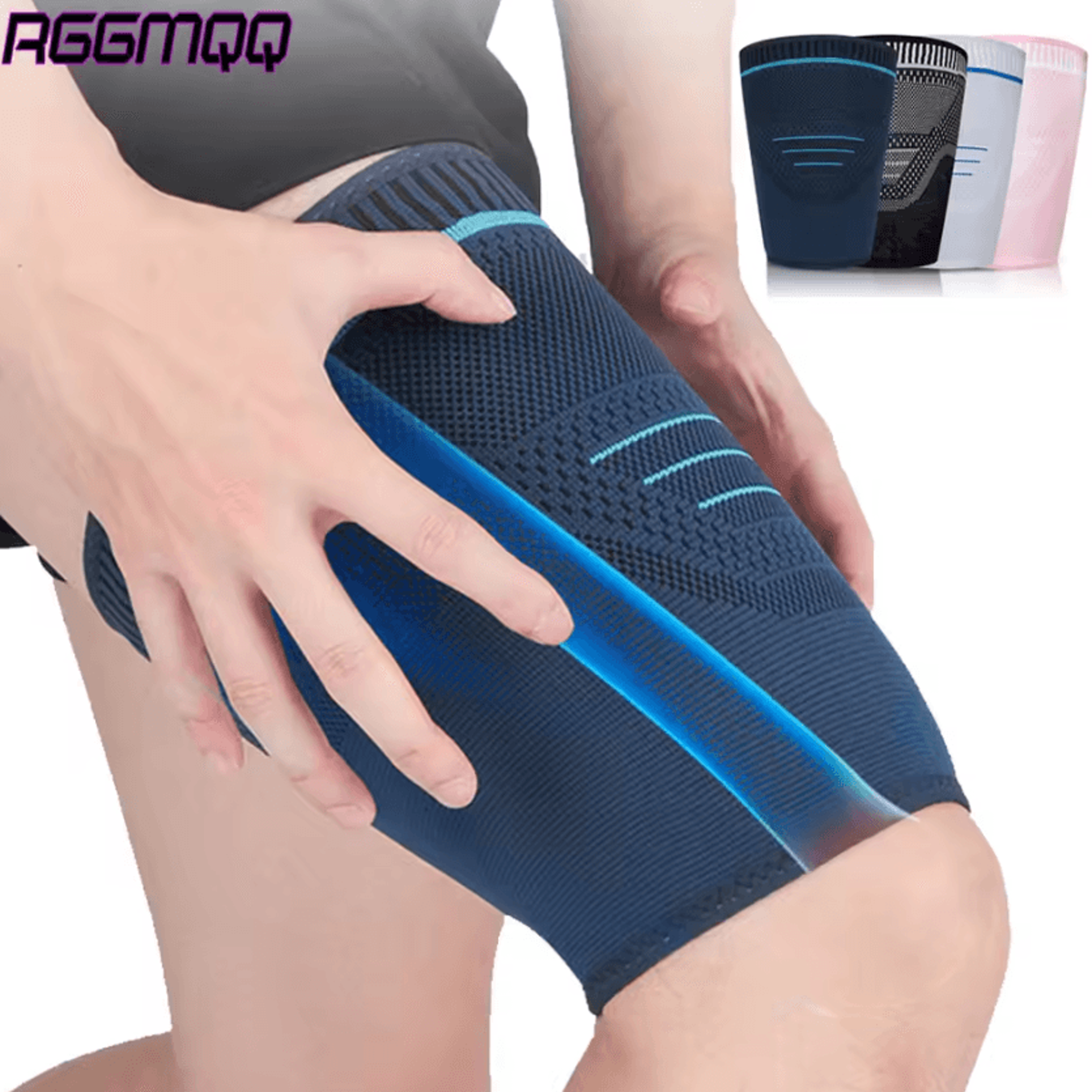 Thigh Compression Sleeve For Quad And Hamstring Support Running And Gym 0