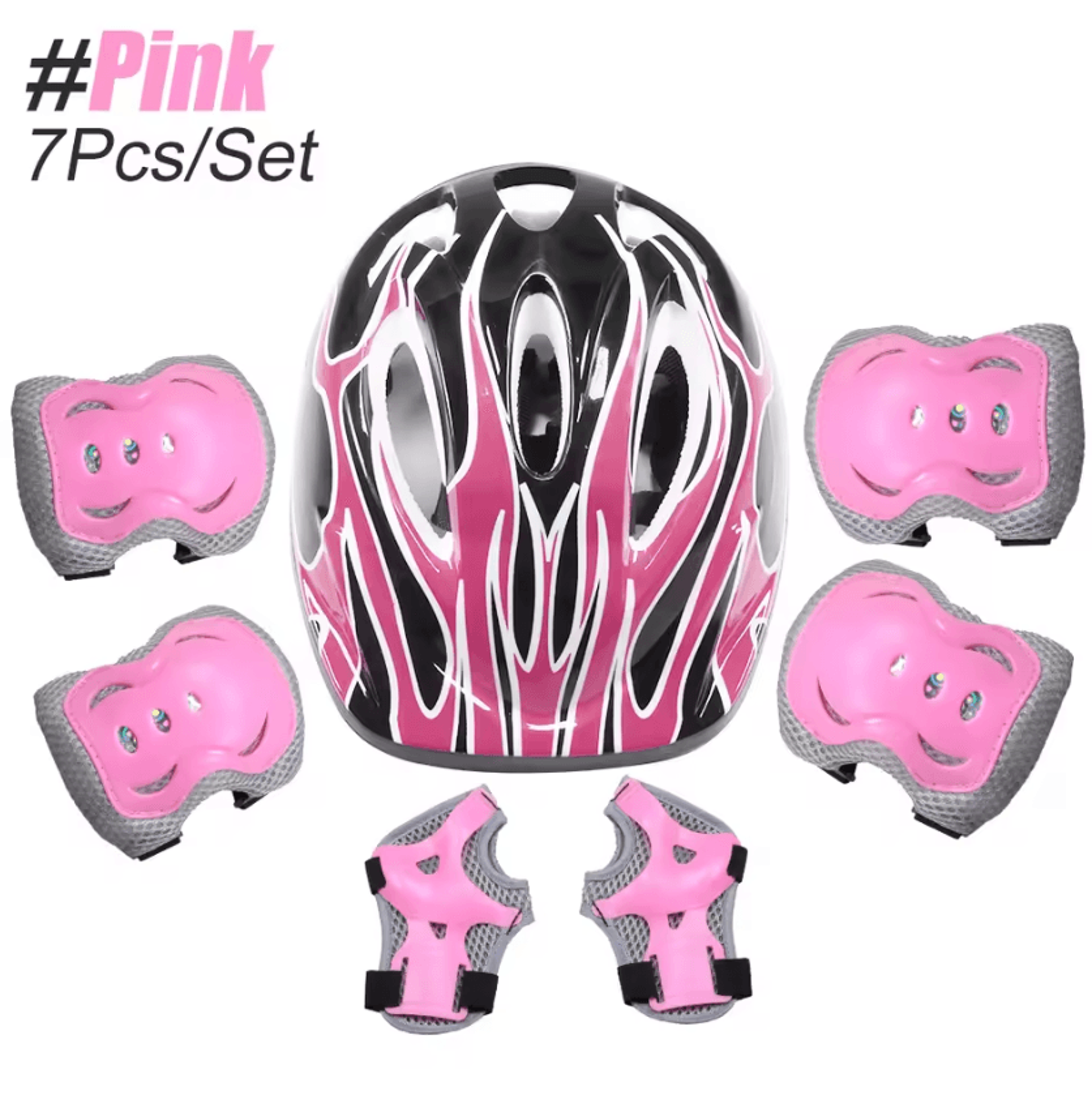6 Piece Knee Elbow Pads And Wrist Guards Set For Cycling Skating And Outdoor Sports 3