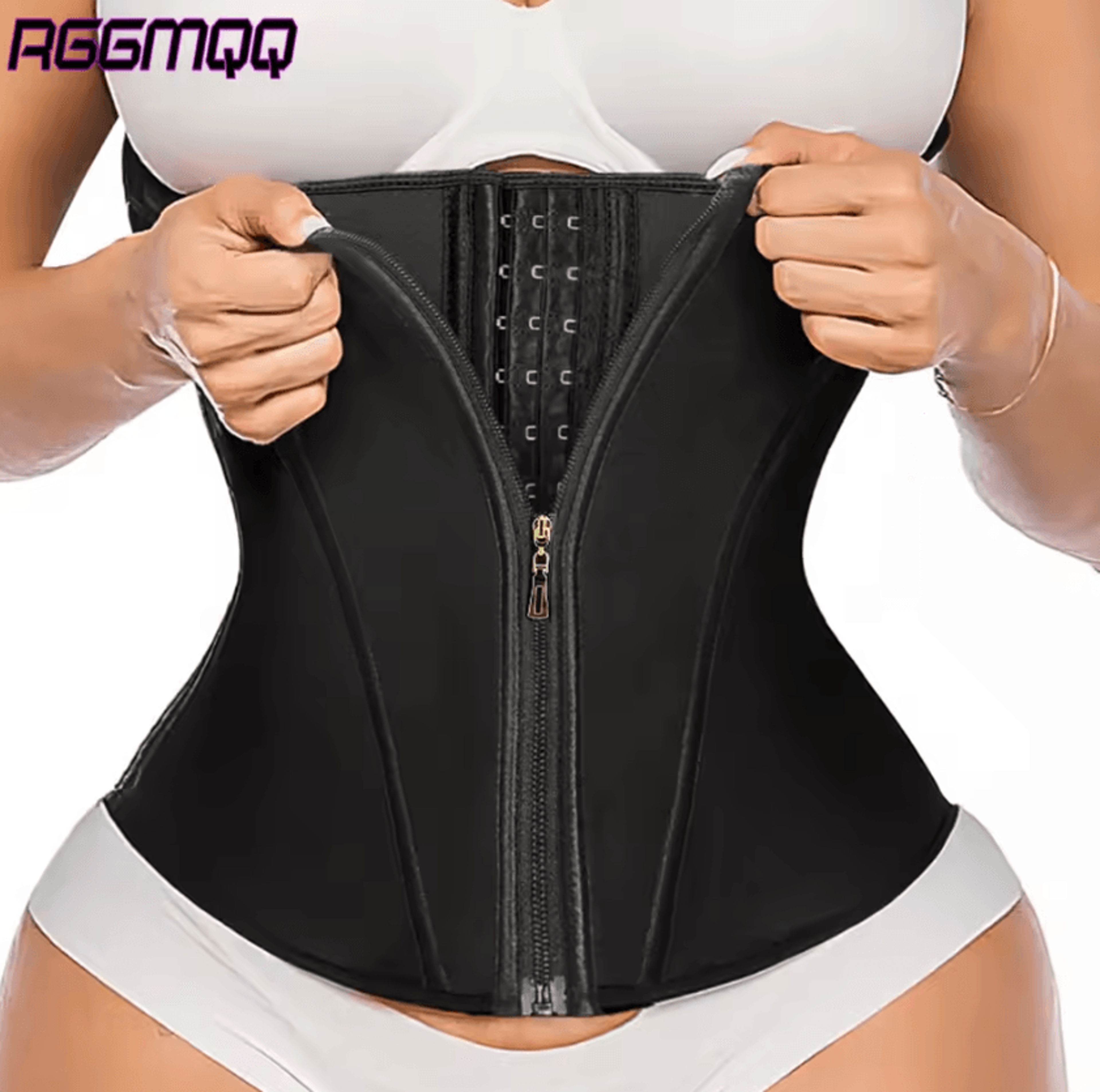 Waist Trainer Corset For Women Underbust Workout Body Shaper With Zipper And Hooks 0