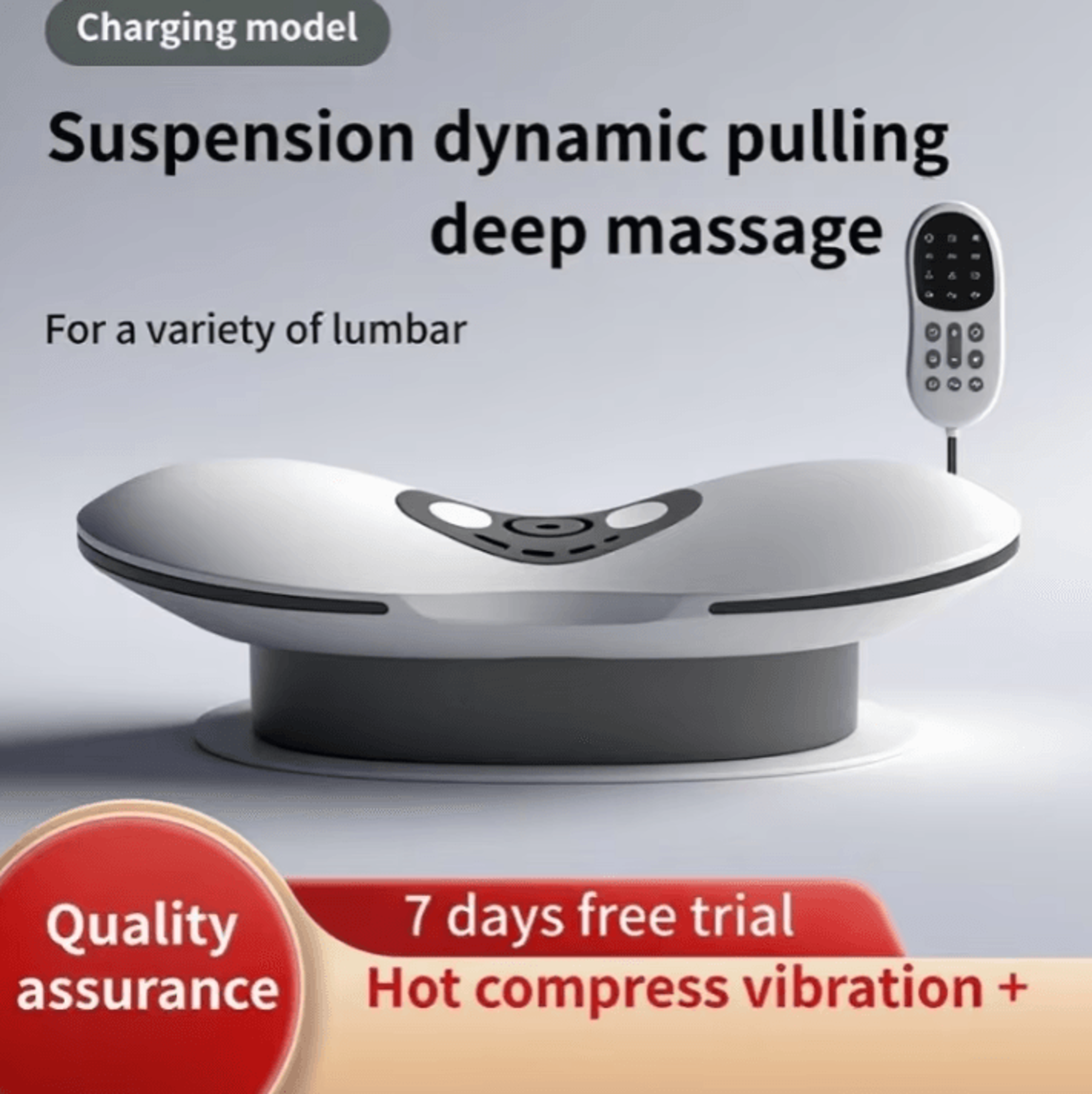 Electric Waist Massager With Air Compression Heat Vibration And Multi Direction Stretching 7