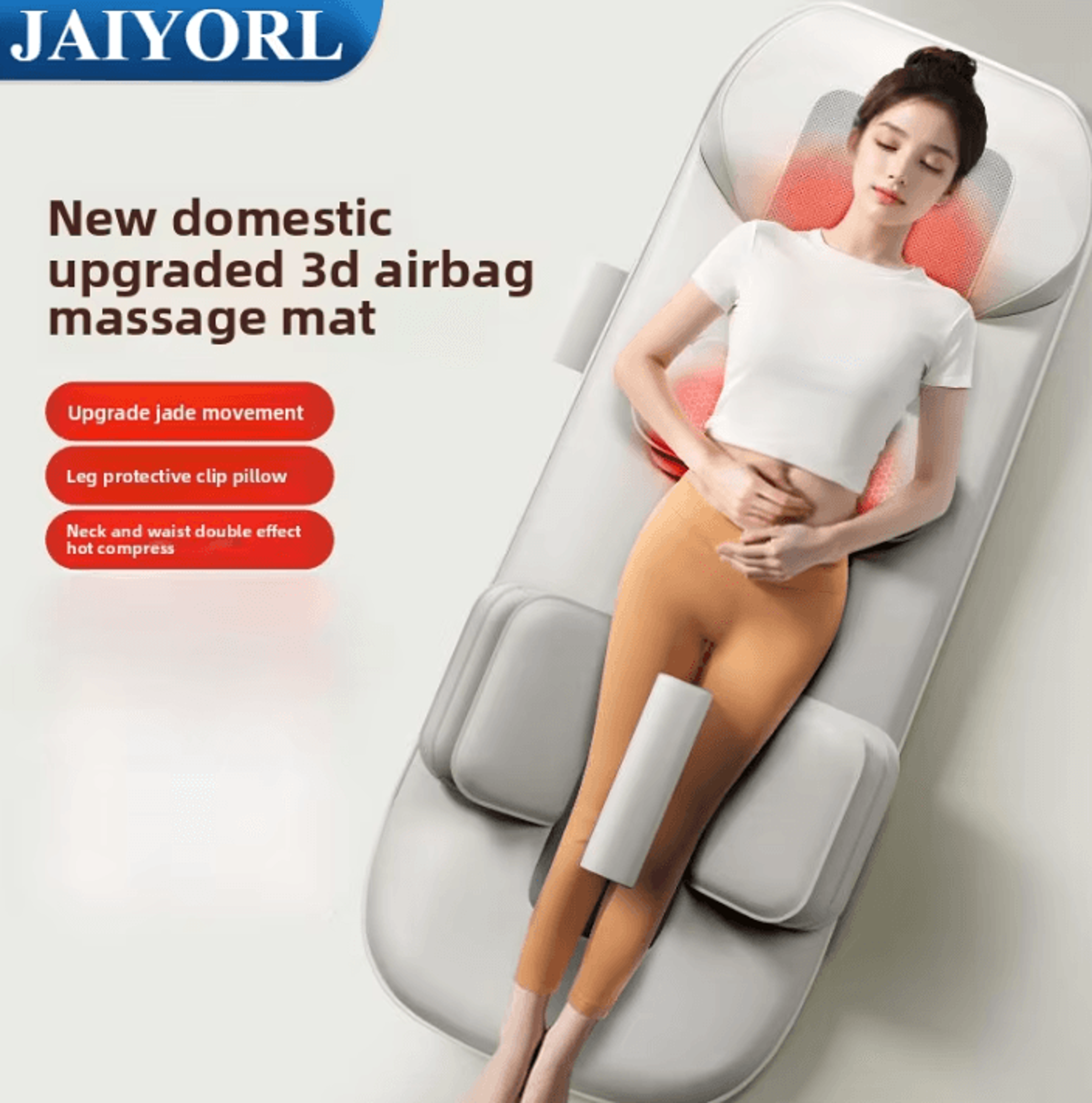 Full Body Massage Mat With Airbag Traction Heat Vibration And Neck Massager 0