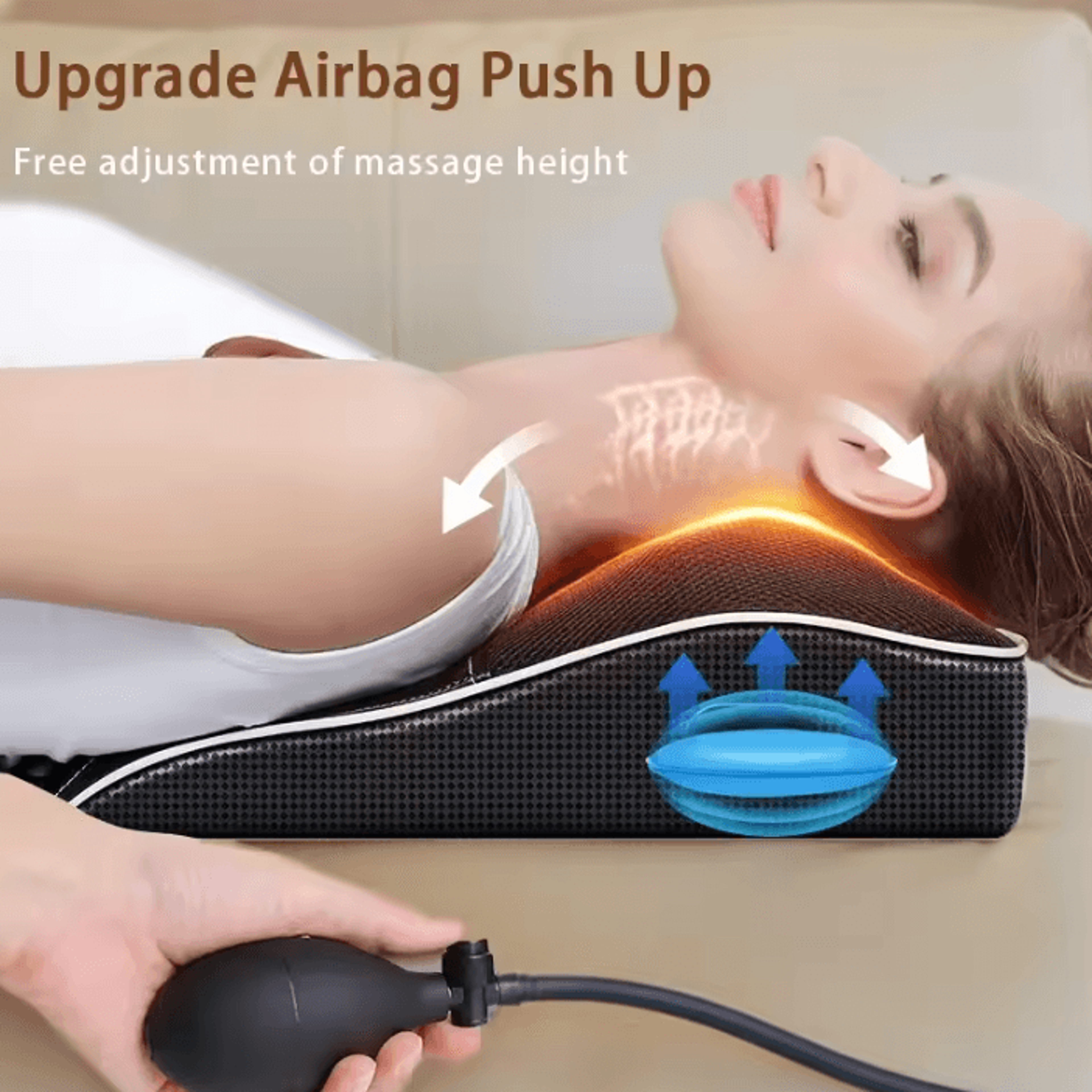 Electric Cervical Massage Pillow With Heat  Shiatsu Neck And Back Massager For Deep Muscle Relief A 1
