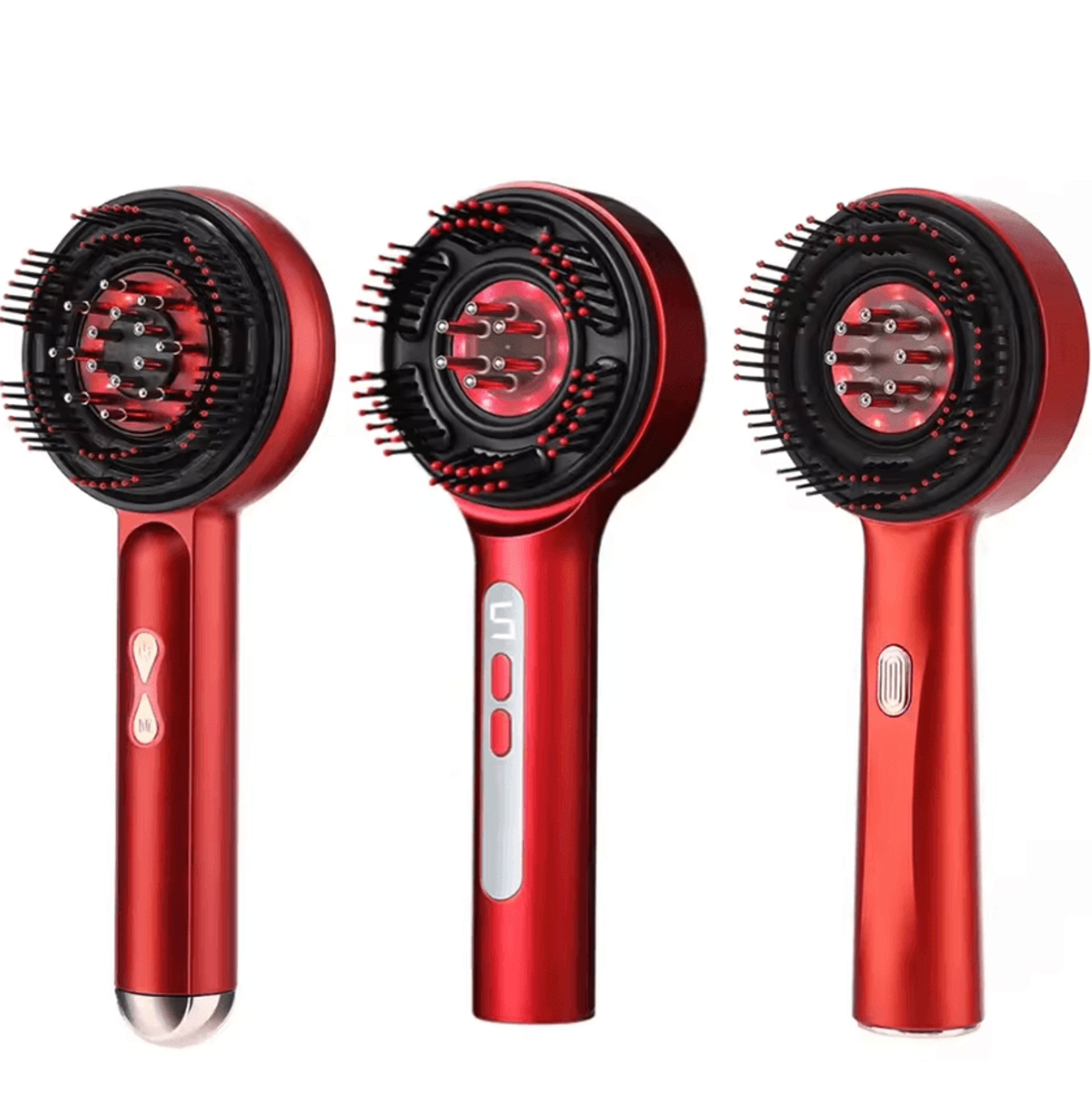 Electric Scalp Massage Comb With 660nm Red Light  Hair Growth Comb With Scalp Massage  Oil Applicat 0