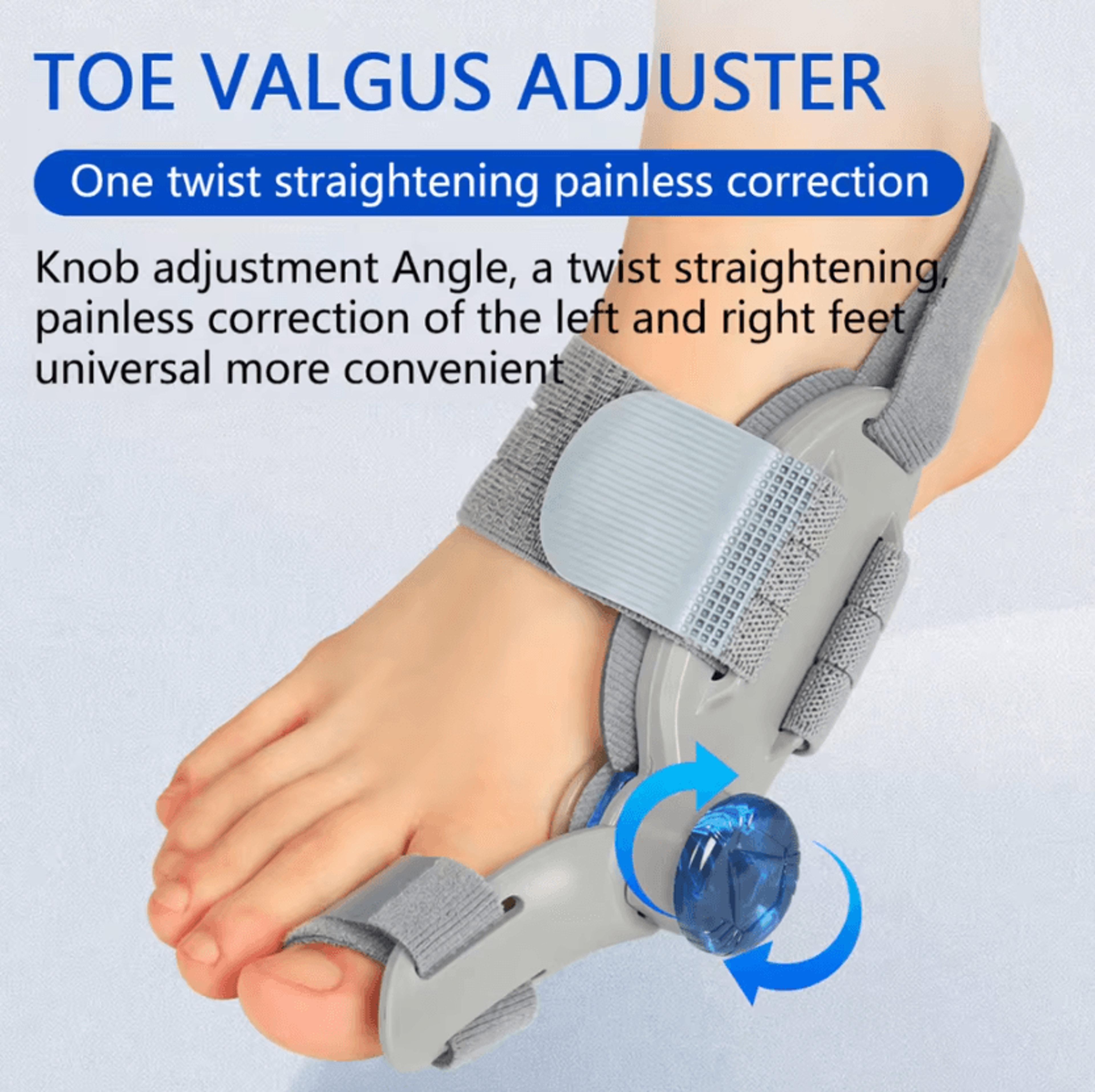 Adjustable Bunion Corrector  Hallux Valgus Brace With Toe Separator For Comfortable Big Toe Alignme 0