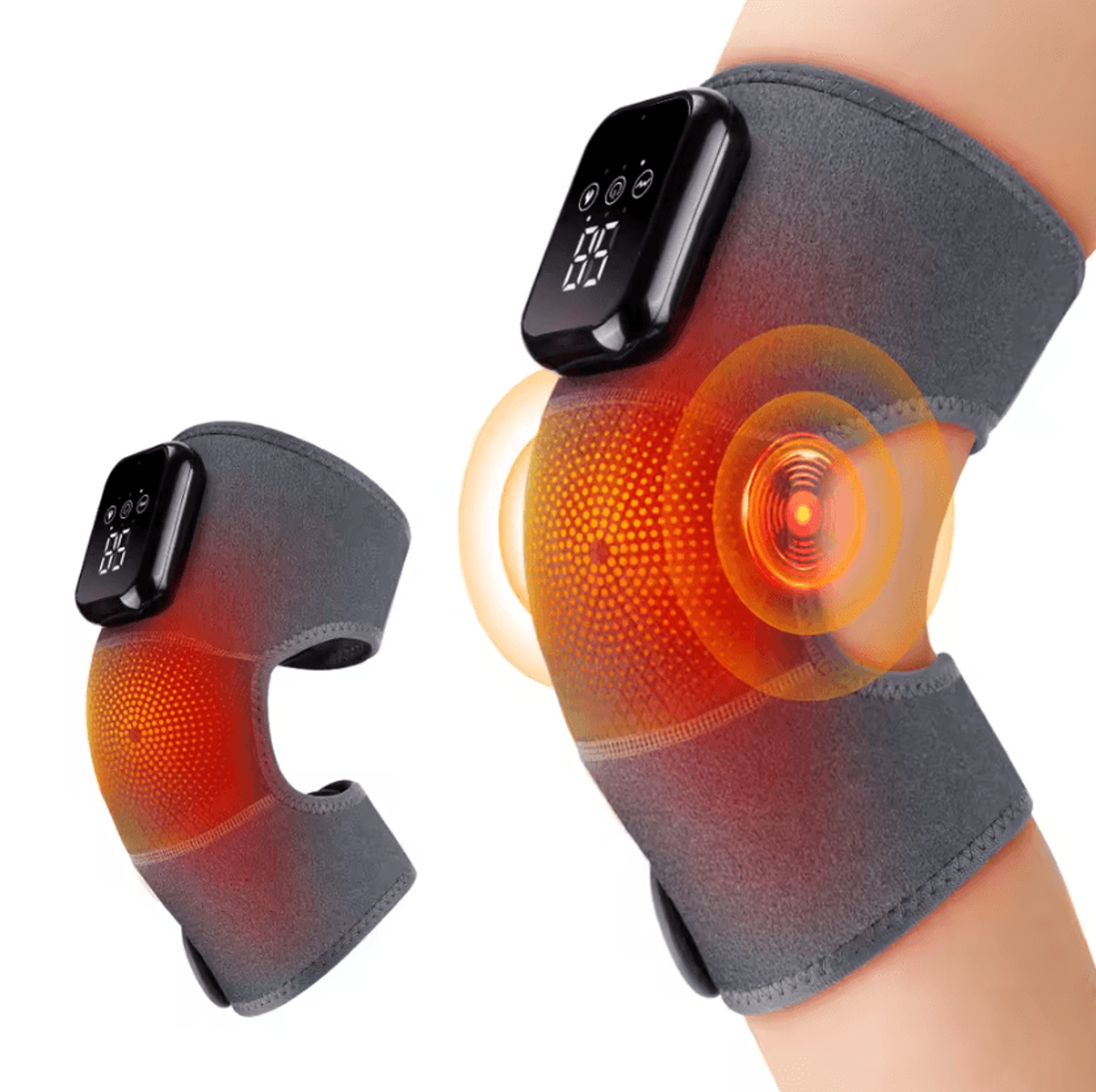 3in1 Cordless Heating Pad Set  Rechargeable Heated Shoulder Knee Wrist Wrap With 3 Heat  3 Vibratio 7