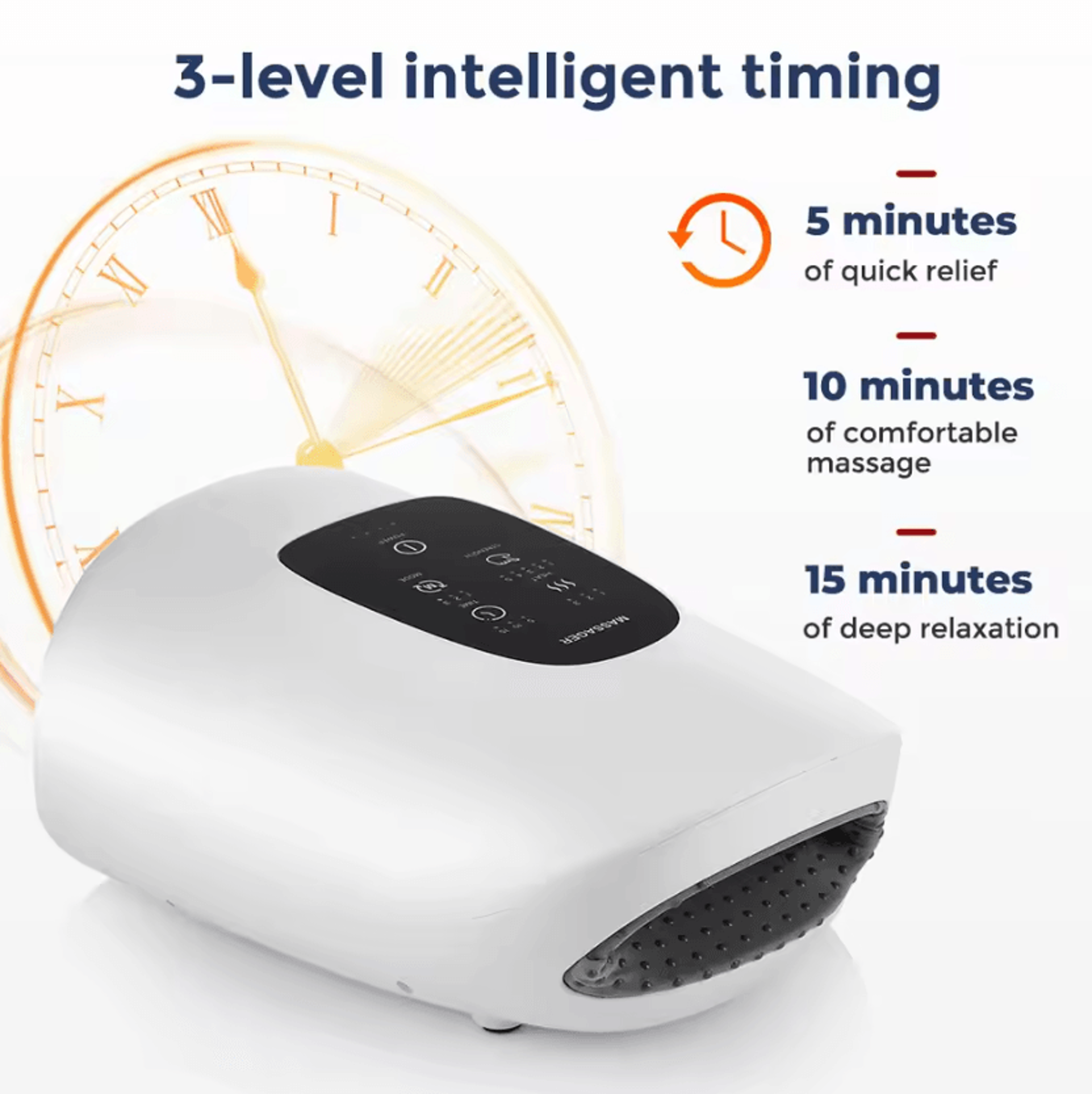 Cordless Air Compression Hand Massager  Rechargeable Heated Hand Massager With 3 Massage Modes  5 I 3