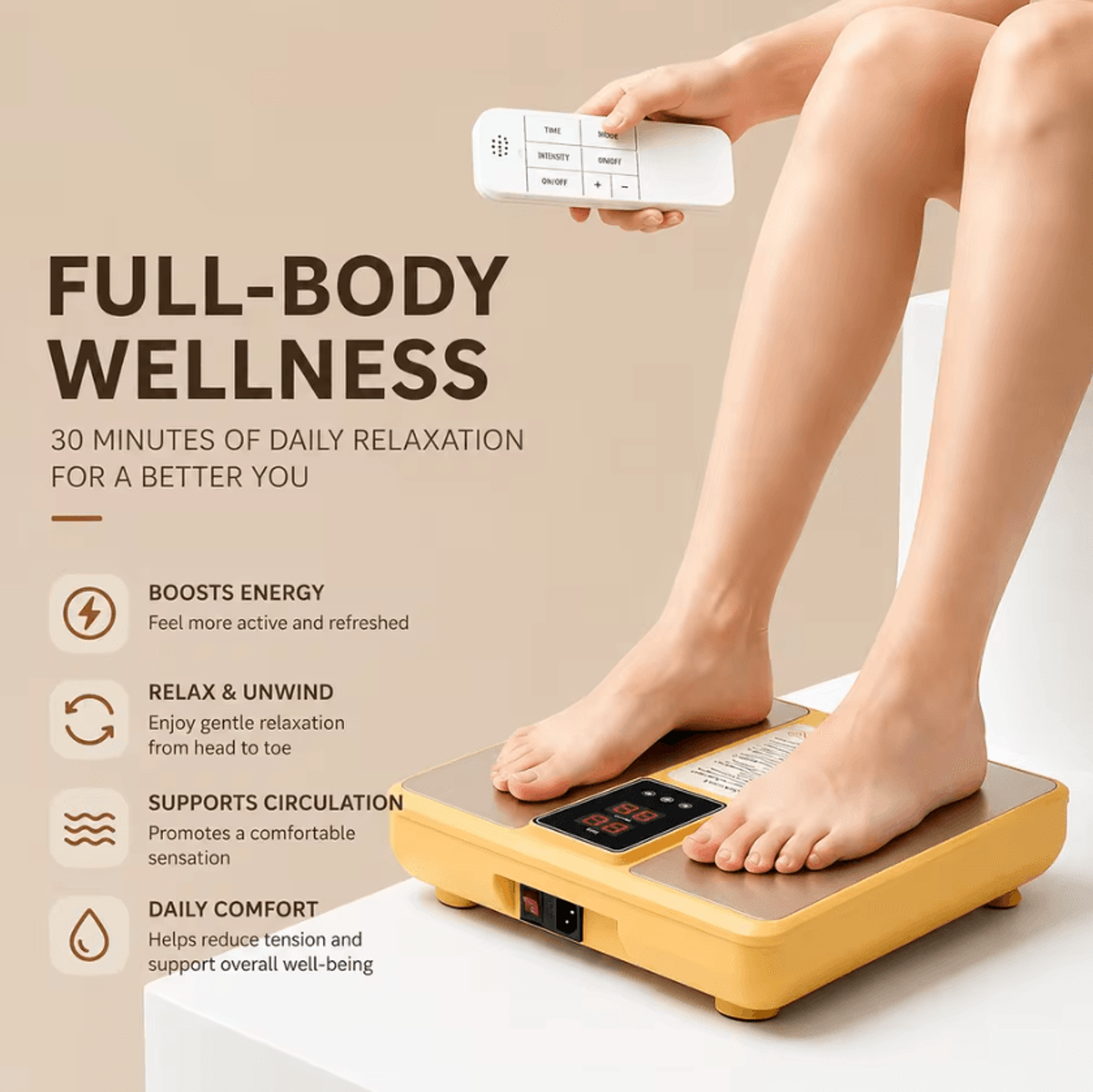 Terahertz Foot Massager With Warm Therapy For Relaxation And Daily Foot Care 0