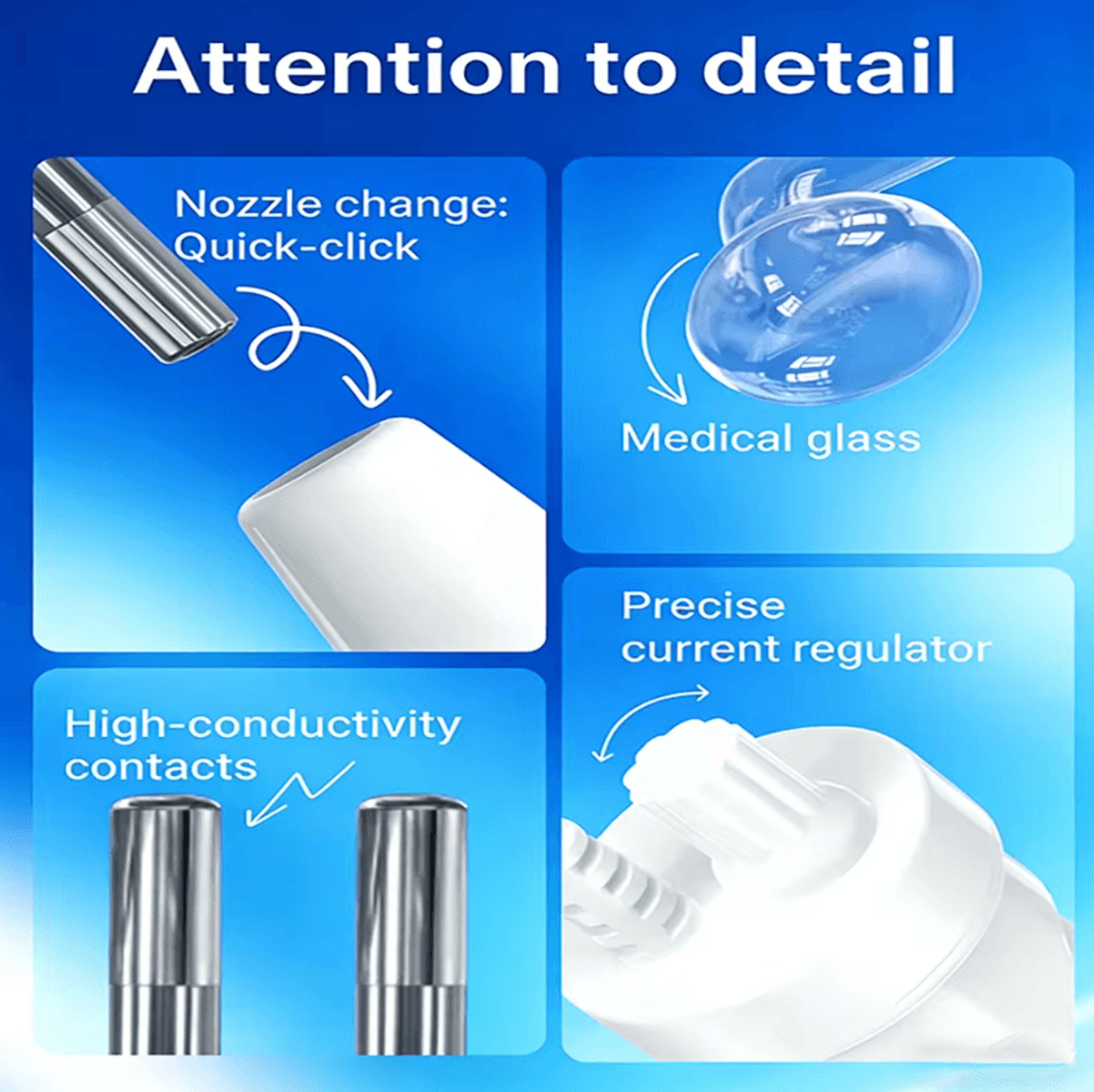 4 In 1 High Frequency Facial Wand With Glass Electrodes For Acne Care And Skin Rejuvenation 2