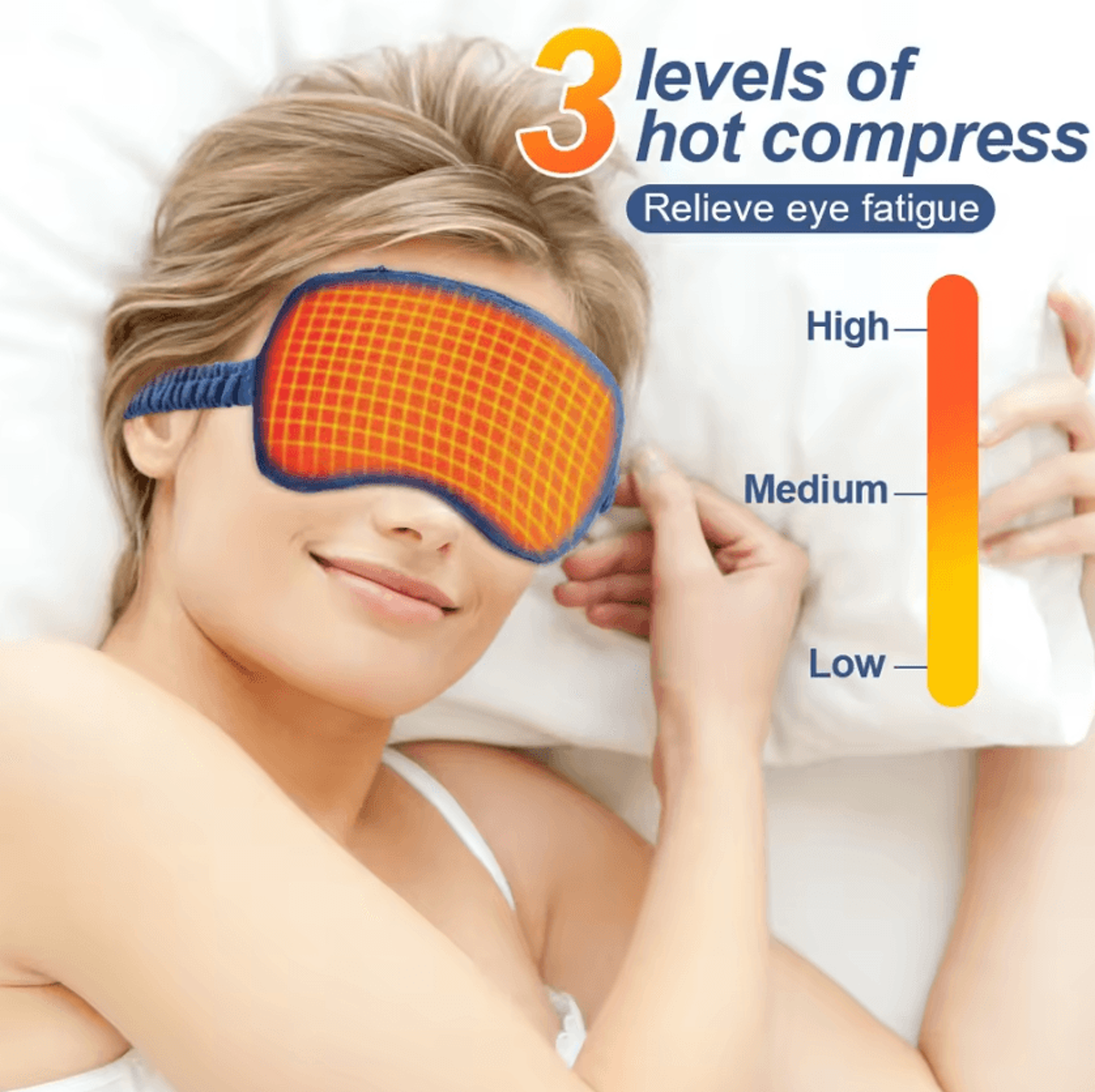 USB Eye Massager With Heat  Heated Eye Mask For Eye Fatigue Relief  Better Relaxation 4