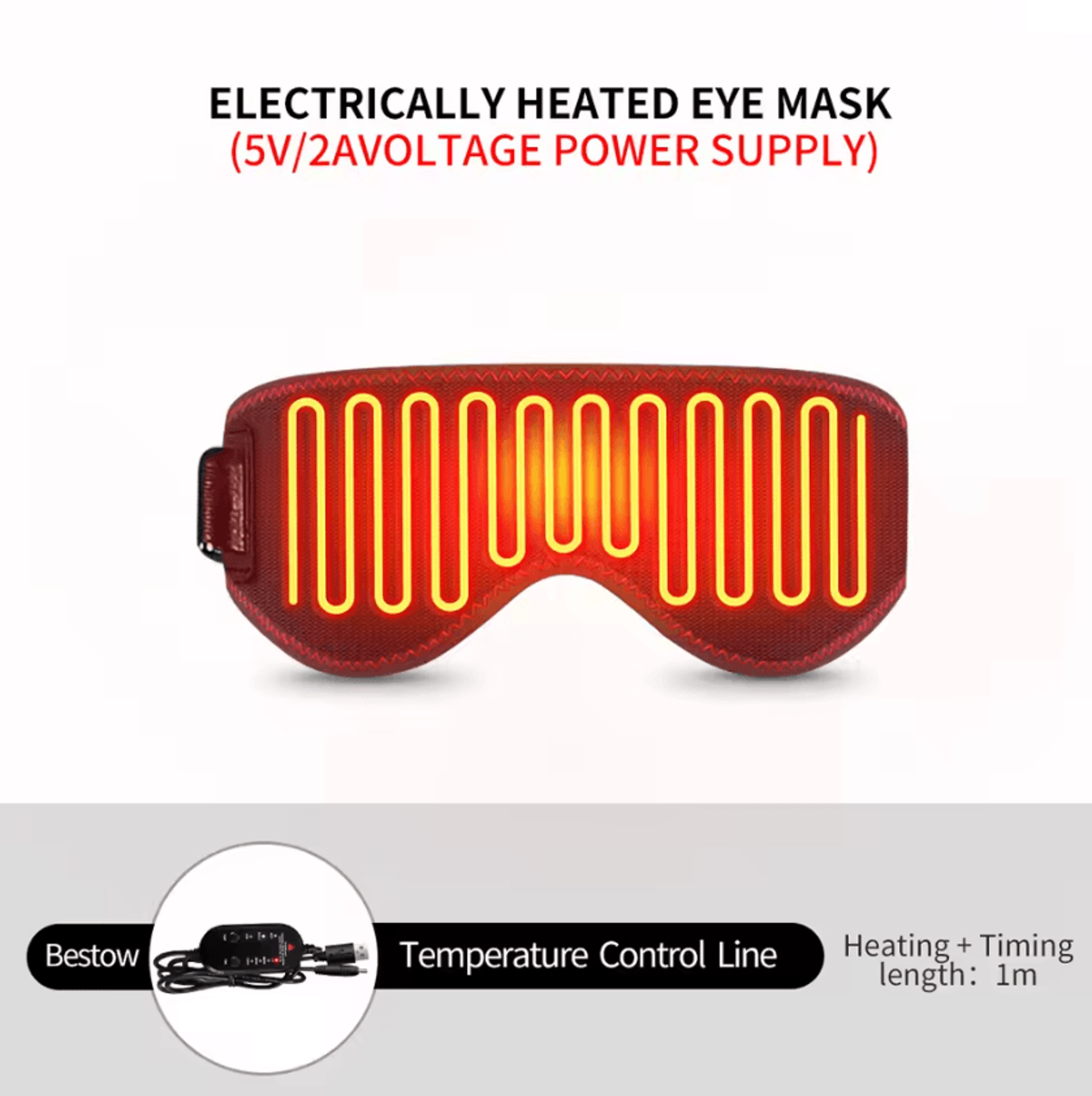 Heated Eye Mask With Massage  Electric Warm Eye Compress For Dry Eyes  Restful Sleep 5