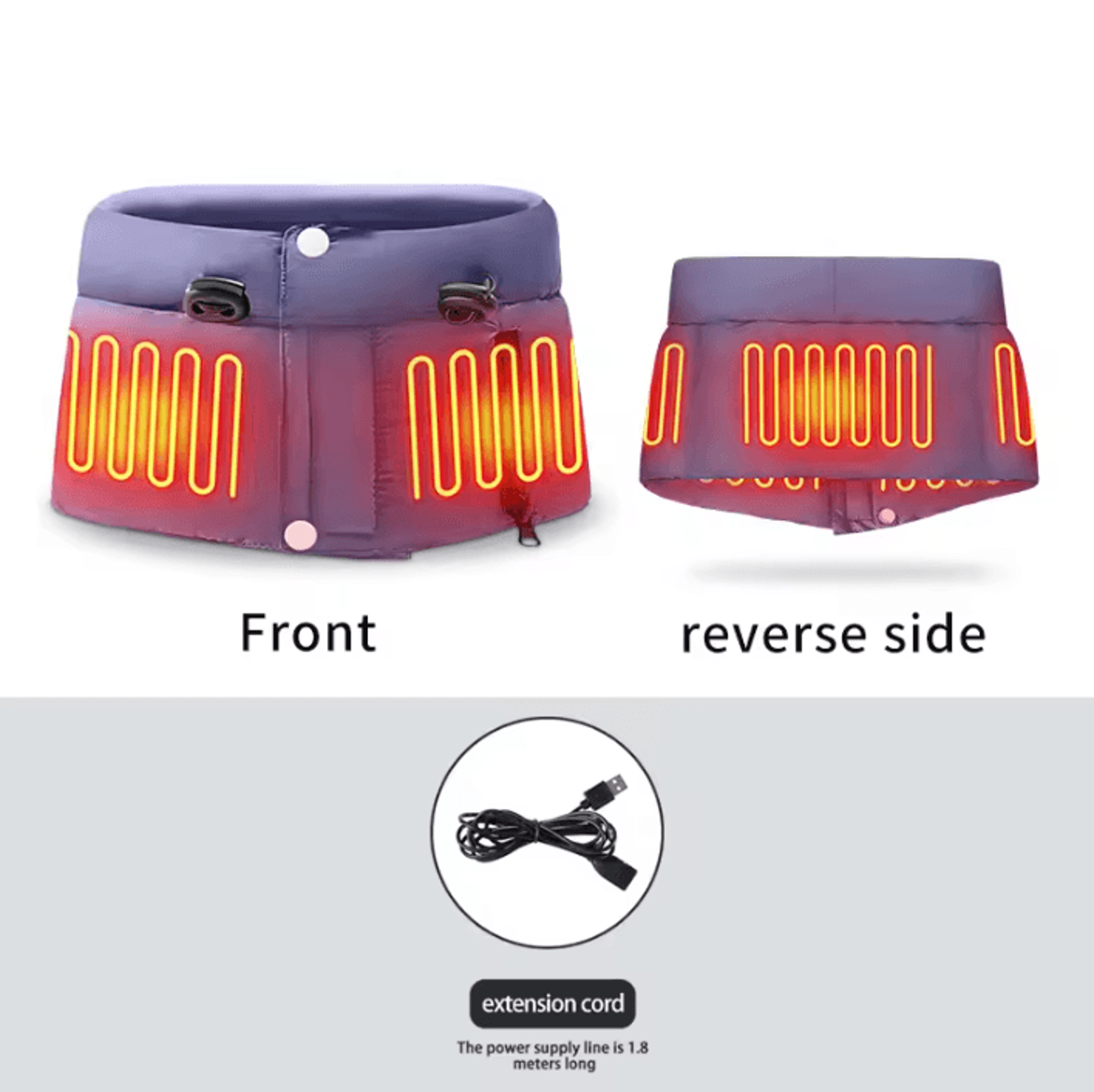 Electric Heated Neck Warmer  Adjustable Heating Neck Wrap With 3 Temperature Levels For Cold Weathe 5