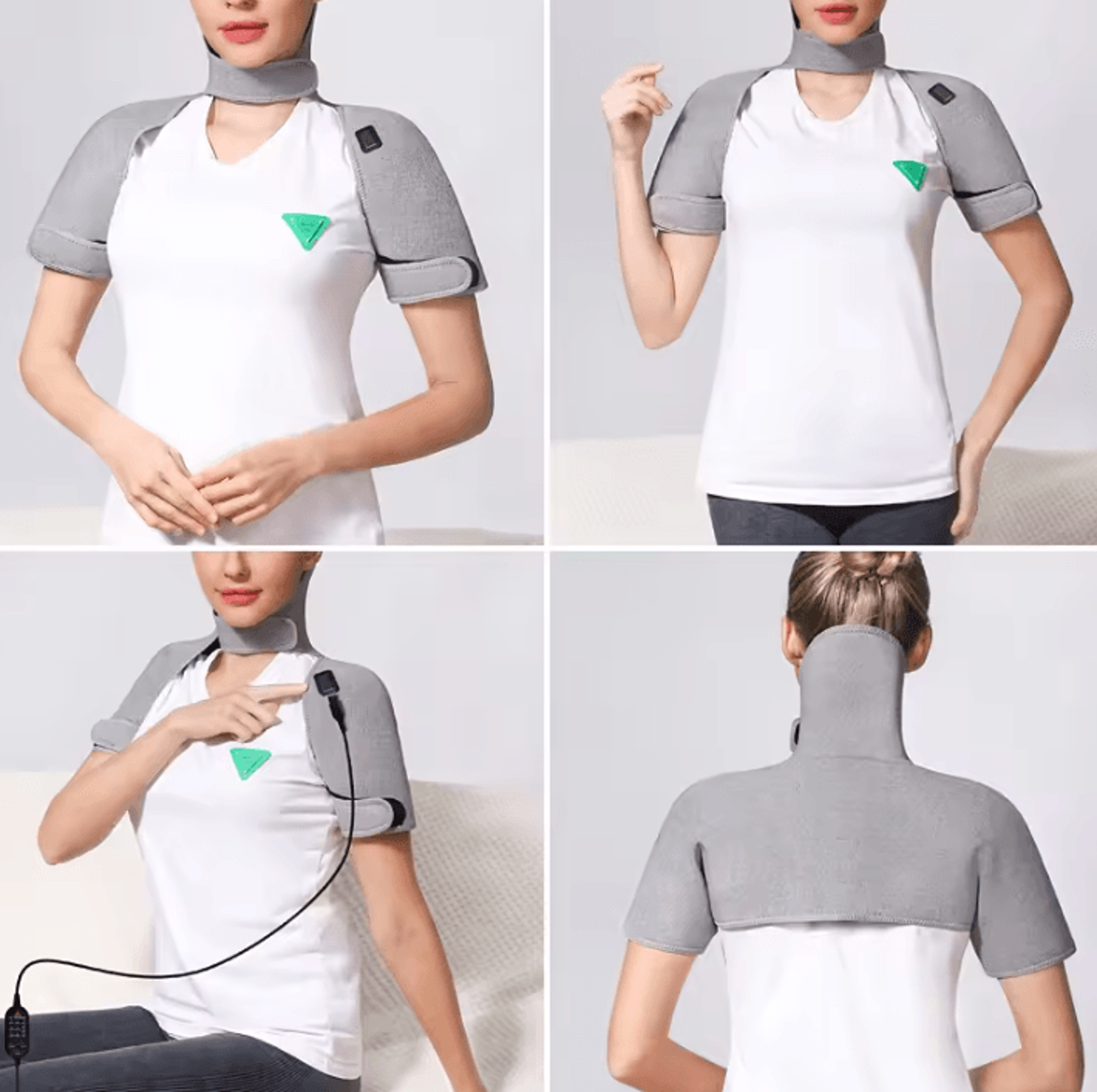 Heated Neck  Shoulder Massager  Electric Heating Shawl With Heat  Vibration For Upper Back Comfort 2