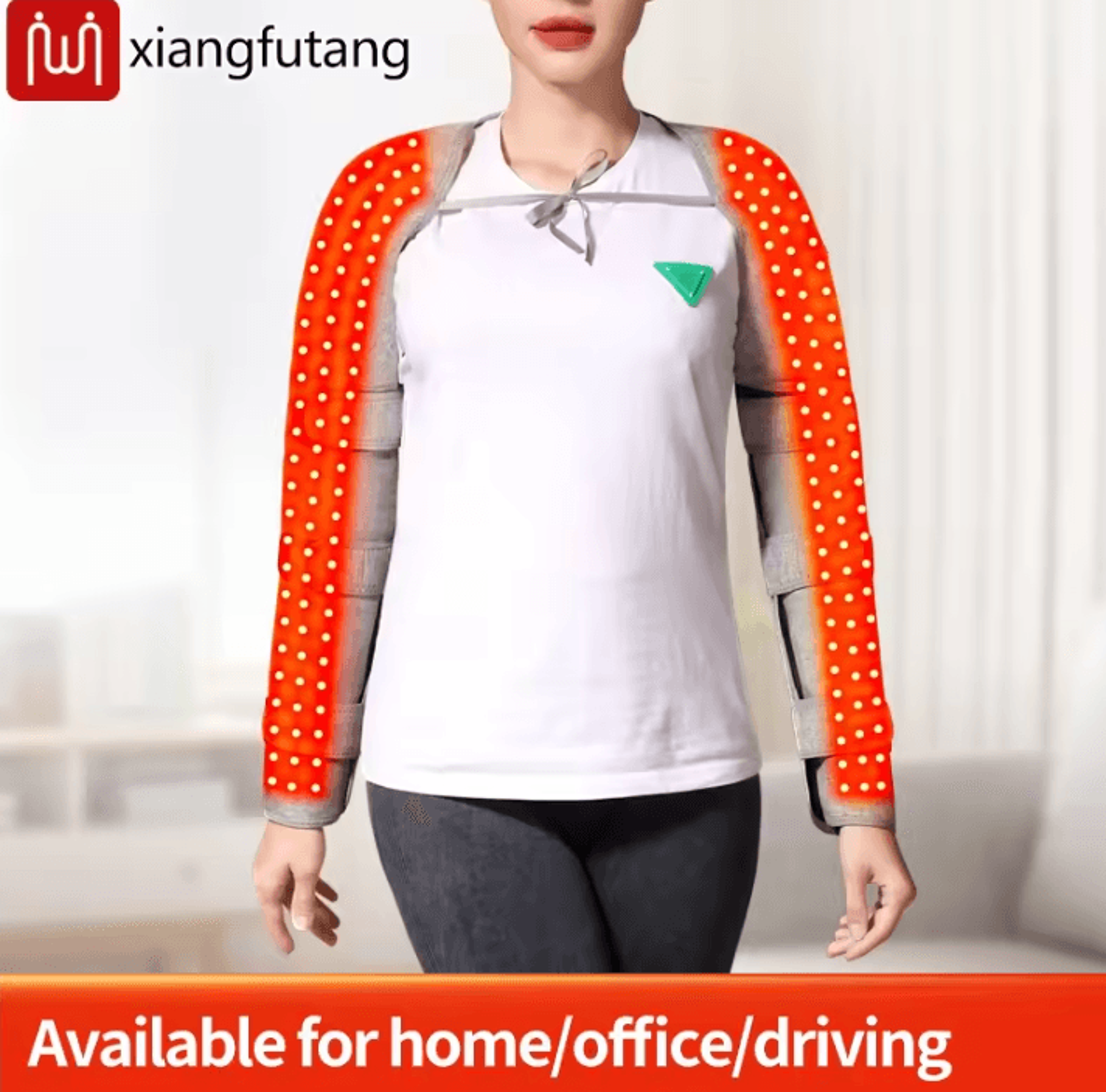 Heated Shoulder Wrap Massager  Electric Shoulder Heating Pad With Heat  Vibration For Everyday Comf 1
