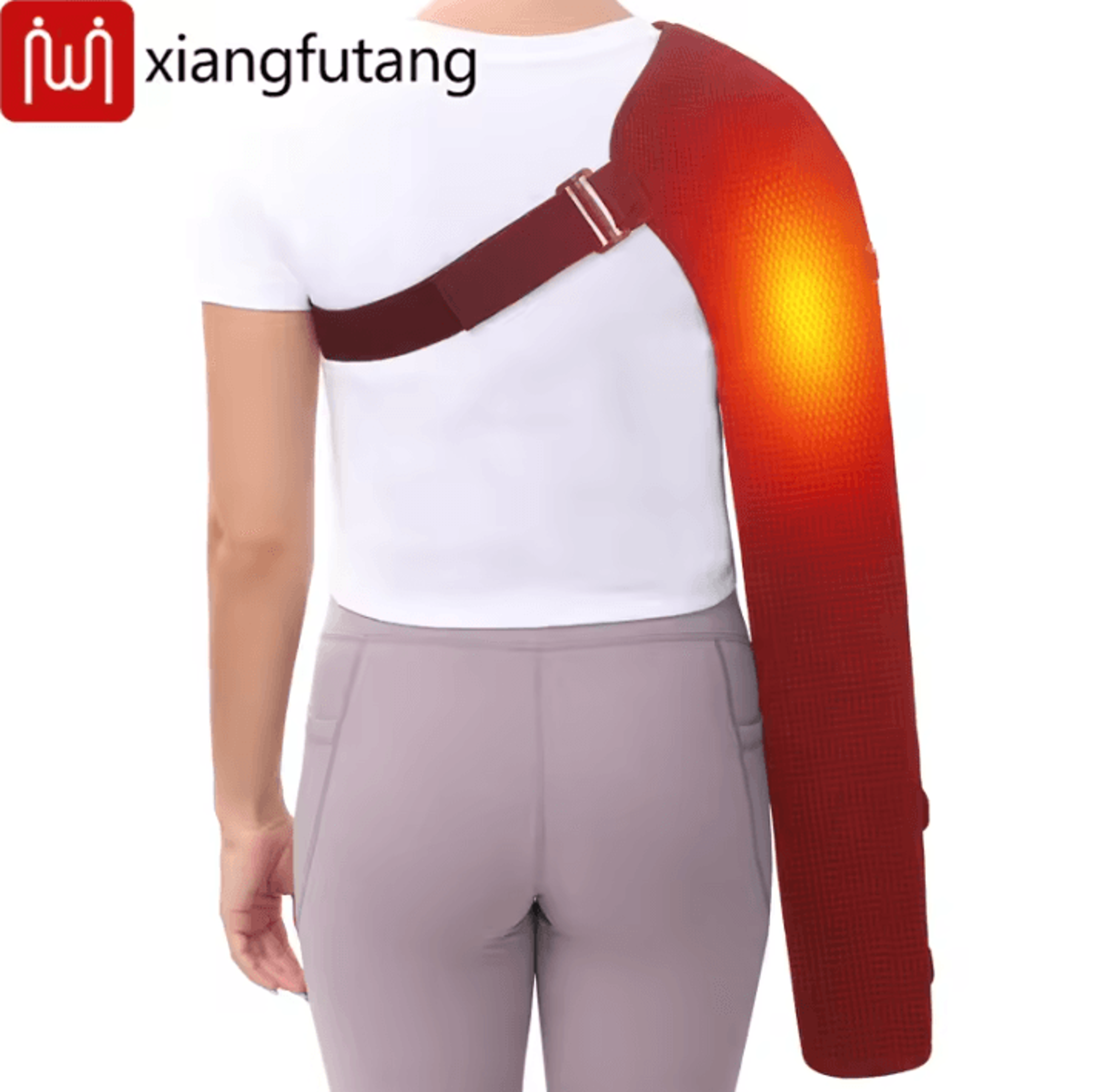Ultra Long Heated Arm Wrap With Vibration Massager For Shoulder Elbow  Wrist Relief 4