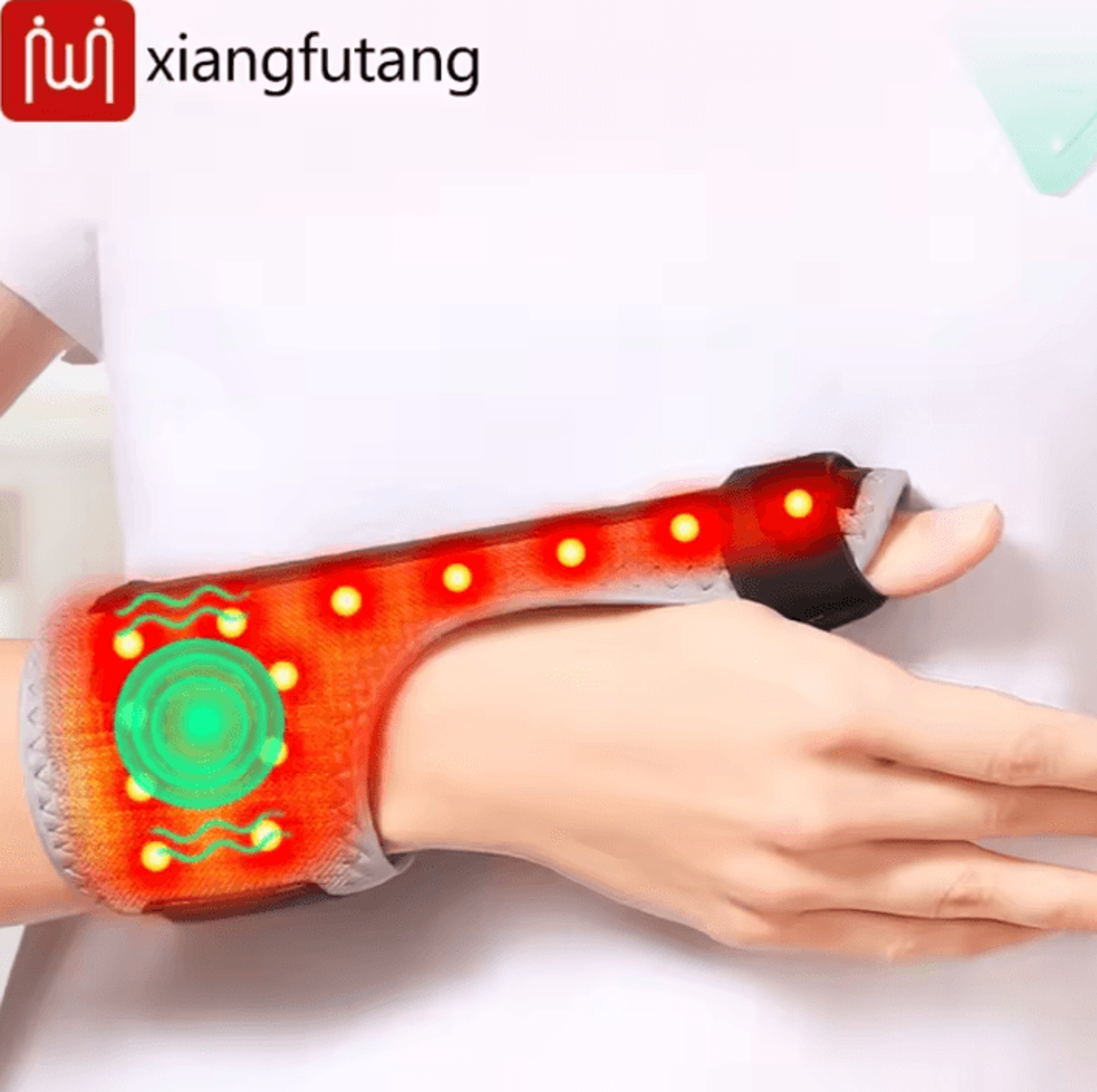 Red Light Heated Finger  Wrist Support Brace With Vibration Massage 1