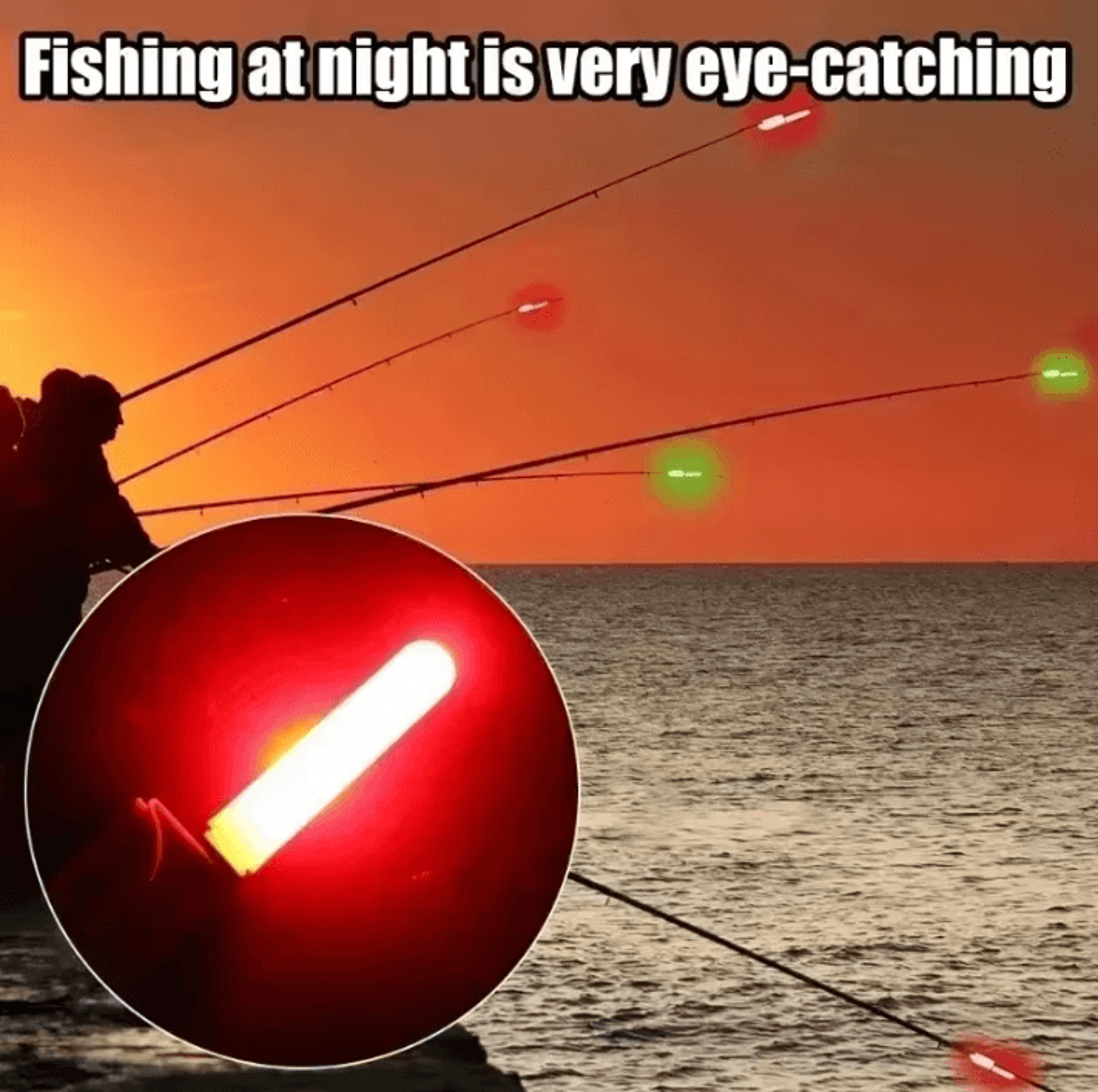 Waterproof LED Fishing Rod Tip Light For Night Fishing With CR425 Battery 3