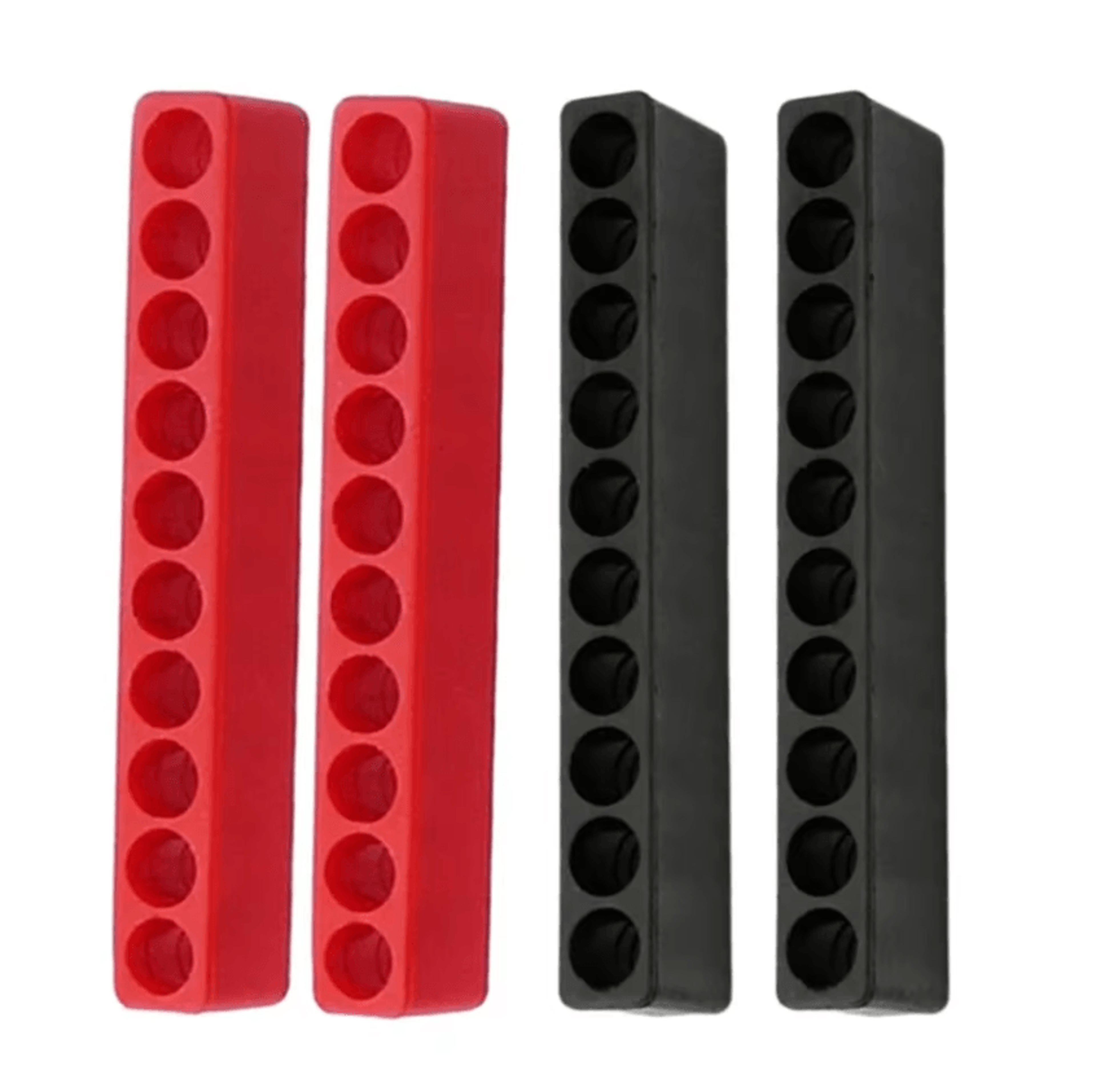 4Pack 10Hole Screwdriver Bit Holder Organizer For 14Inch Hex Bits 3