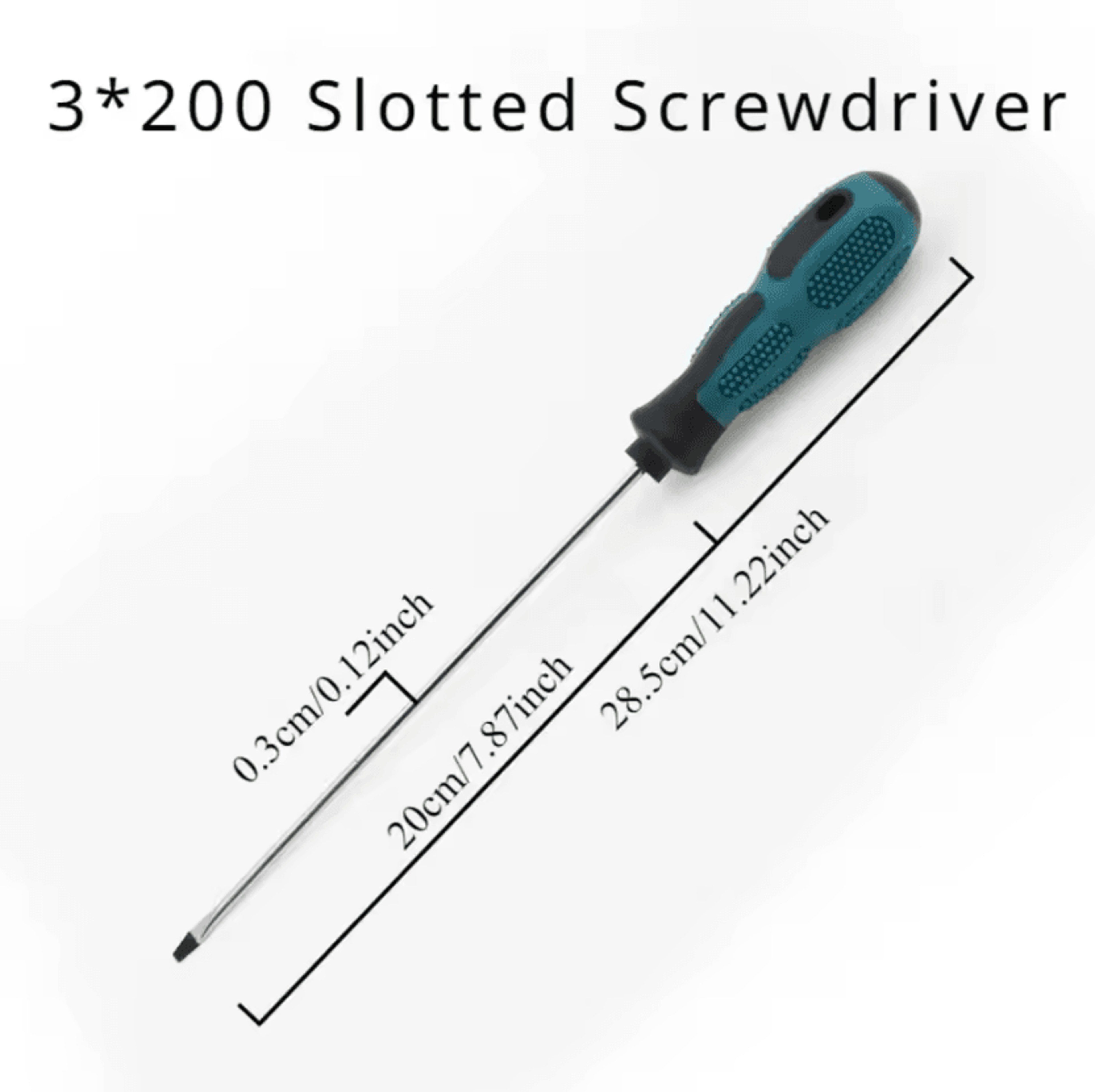 Long Magnetic Slotted  Phillips Screwdriver With Rubber Grip 2