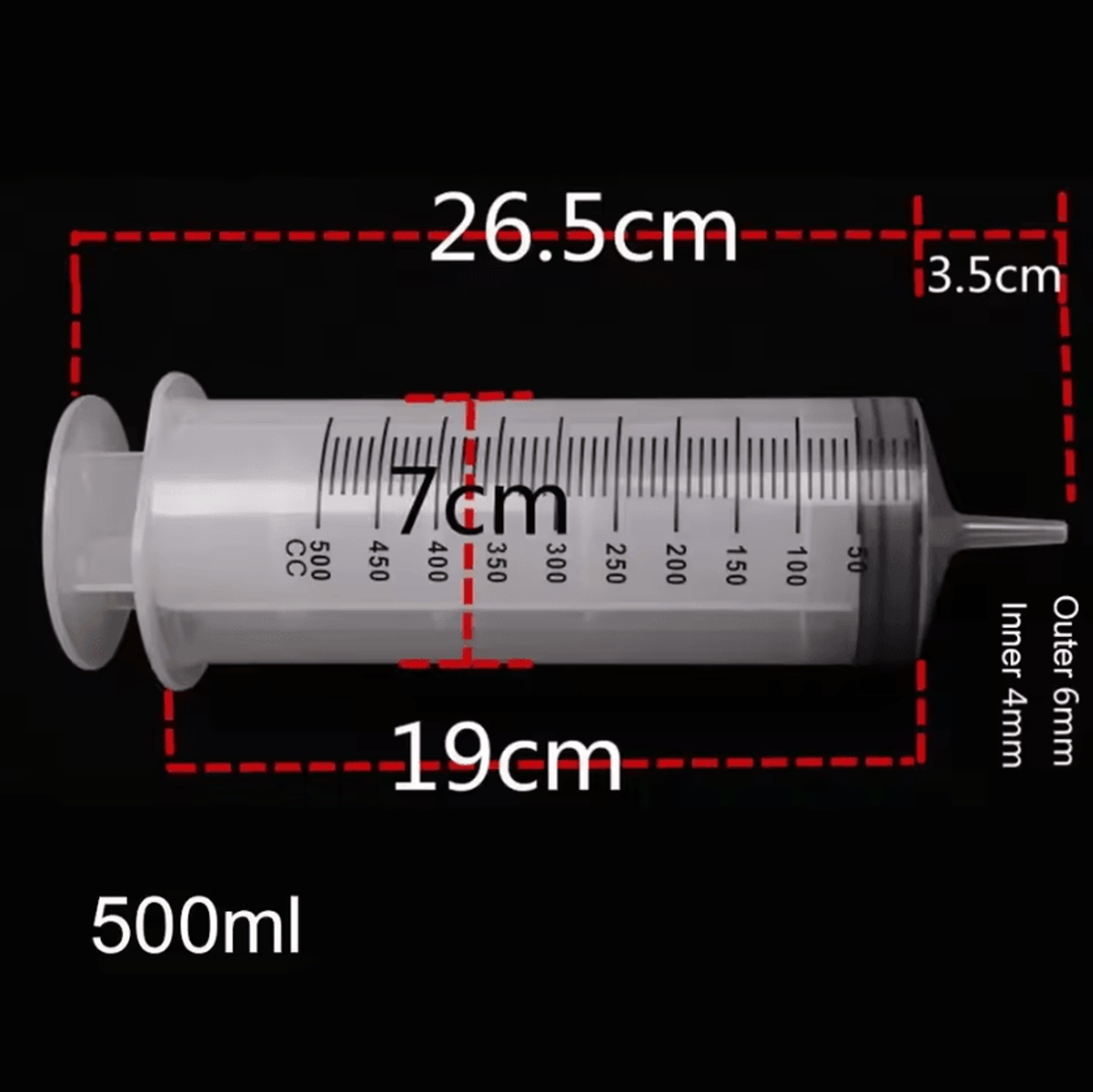 Large Capacity Reusable Syringe With 13m Tube For Liquid Transfer 2