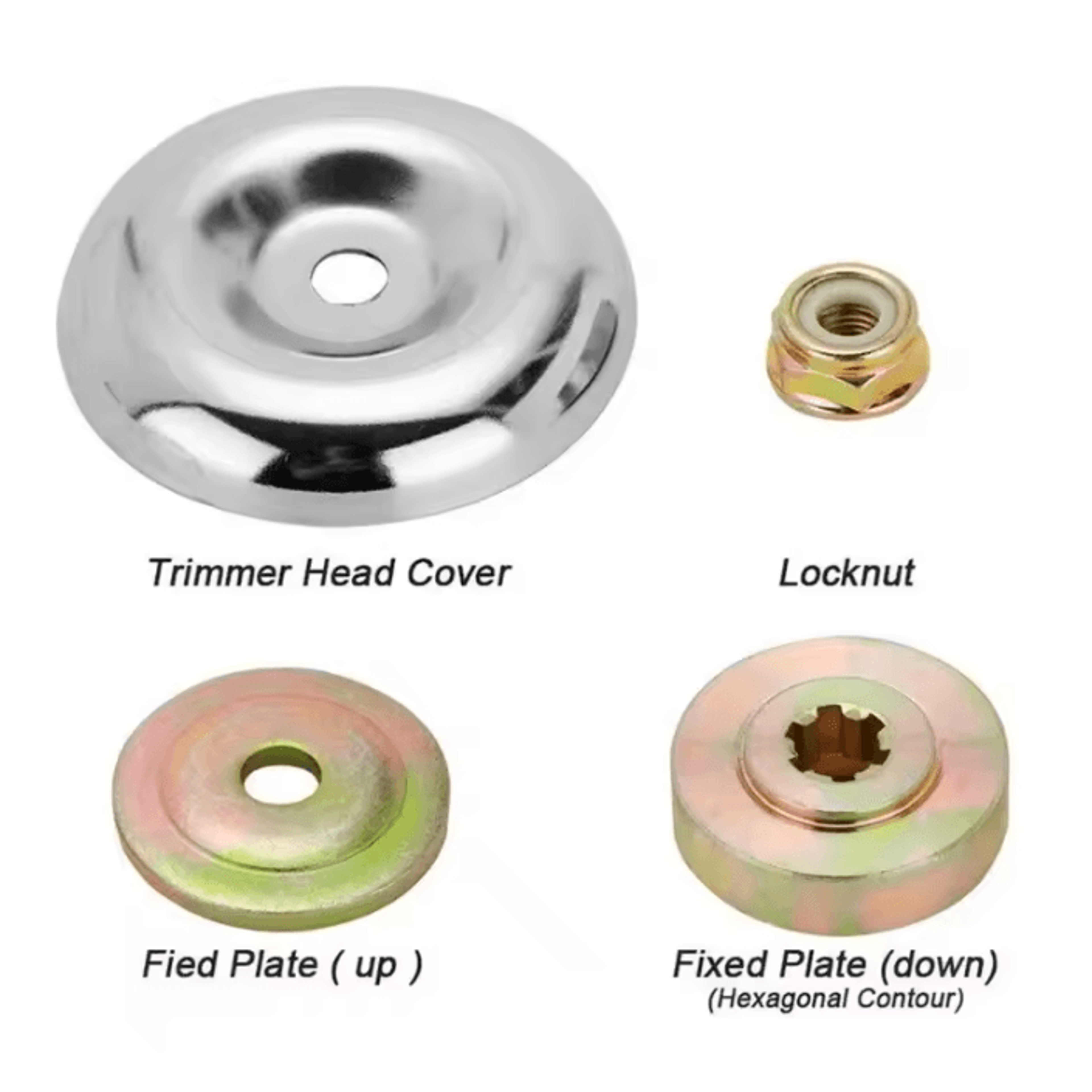 Universal Lawn Mower Trimmer Head Adapter Nut Fixing Kit 3