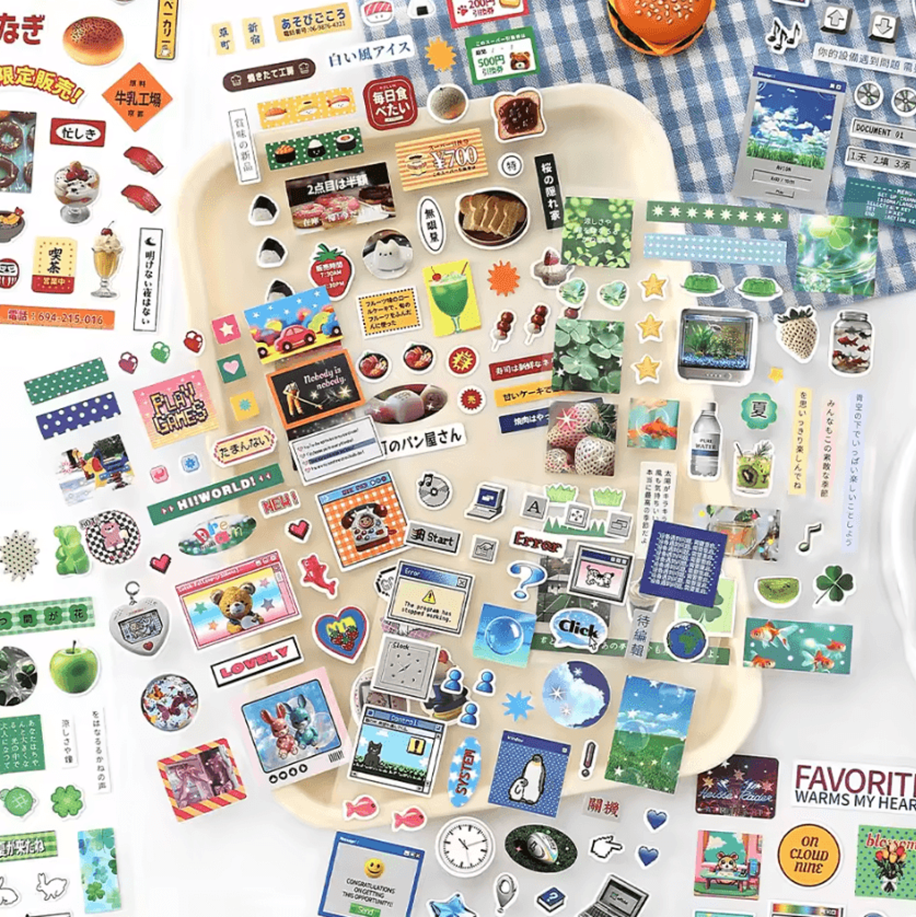 Y2K Kawaii Sticker Sheets For Journals Scrapbooks  DIY Collage 3
