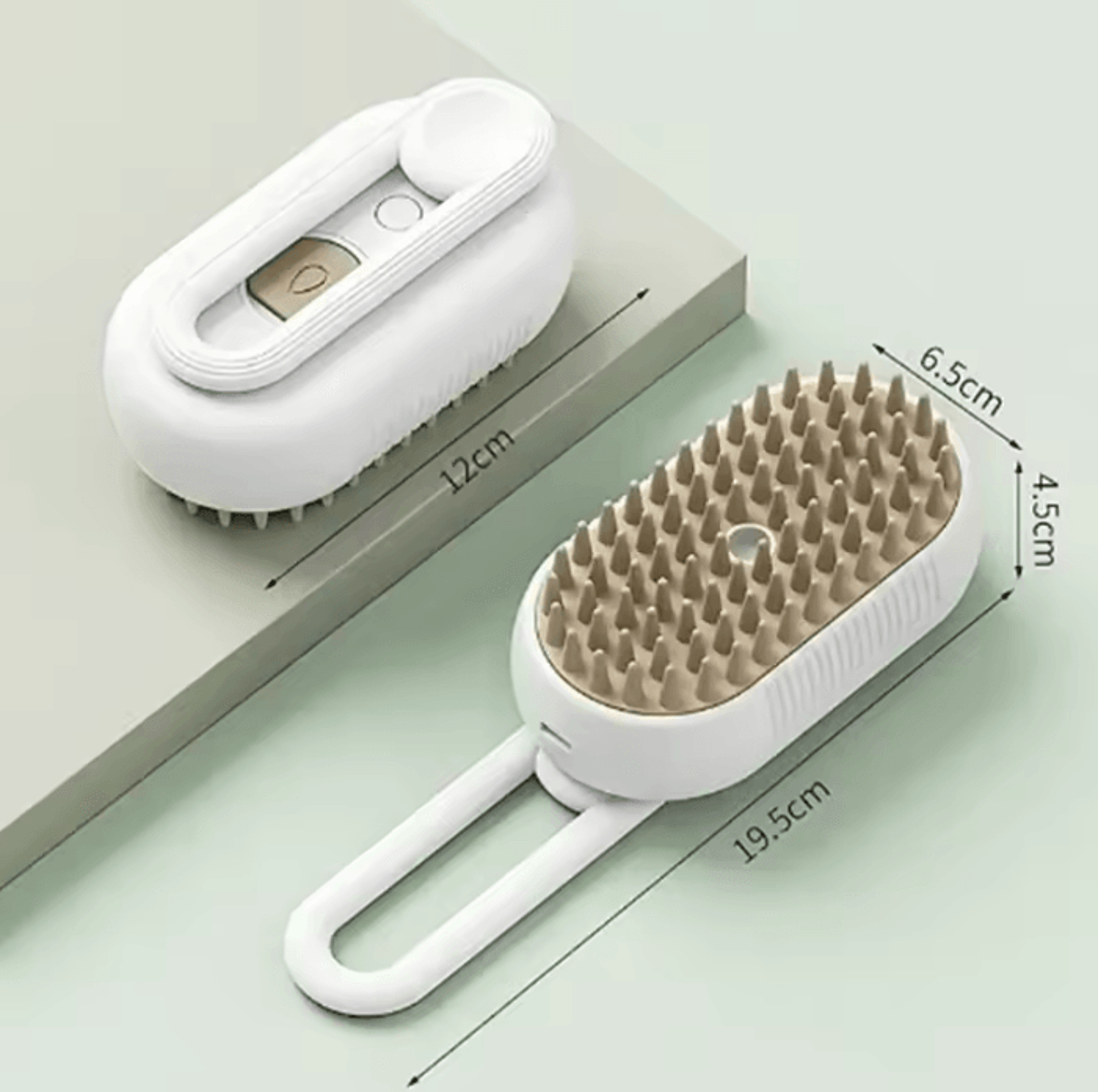 Steam Spray Pet Grooming Brush  Foldable SelfCleaning Massage Brush For Cats  Dogs 5