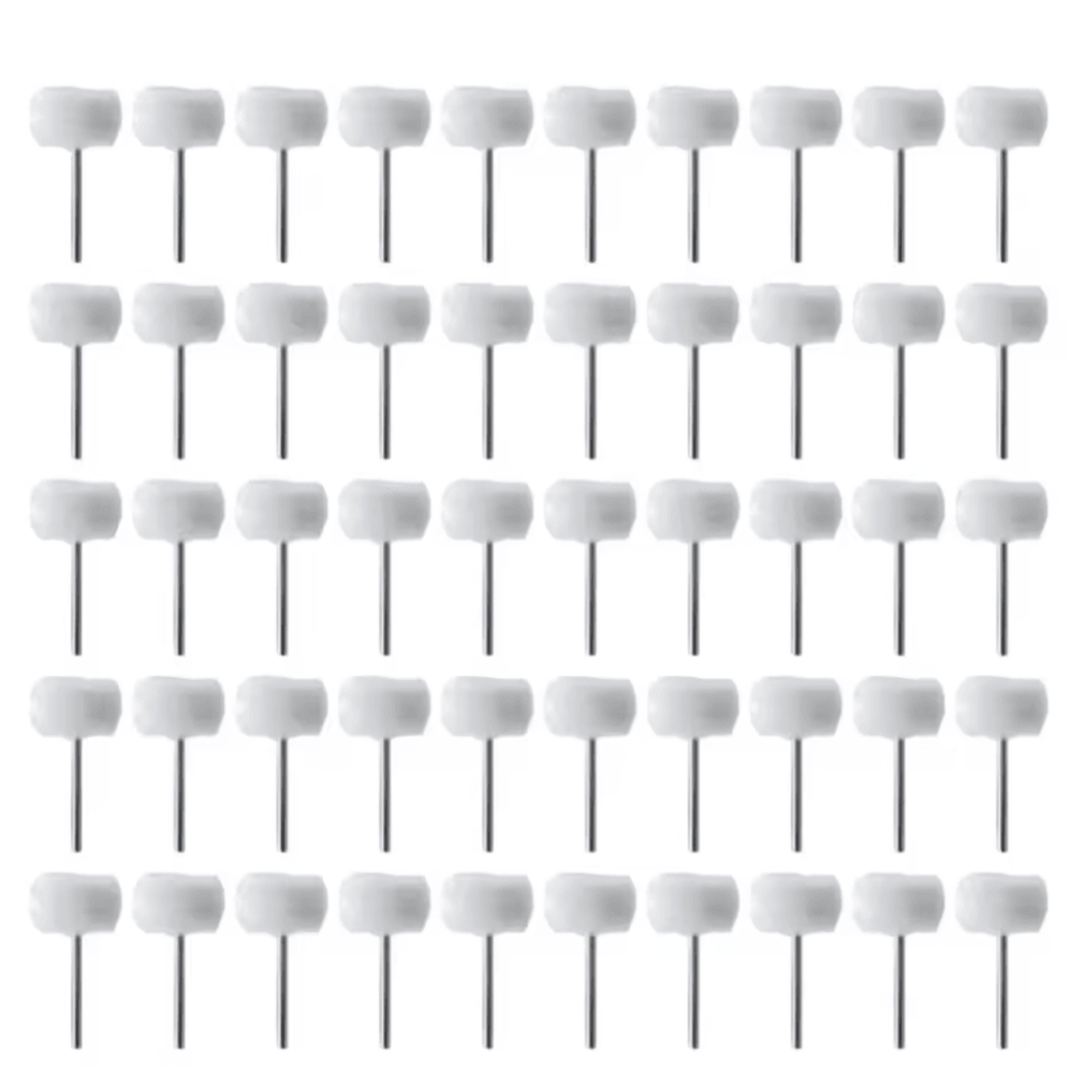 Mini Wool Polishing Wheel Set  3mm Shank Buffing Heads For Rotary Tools 9