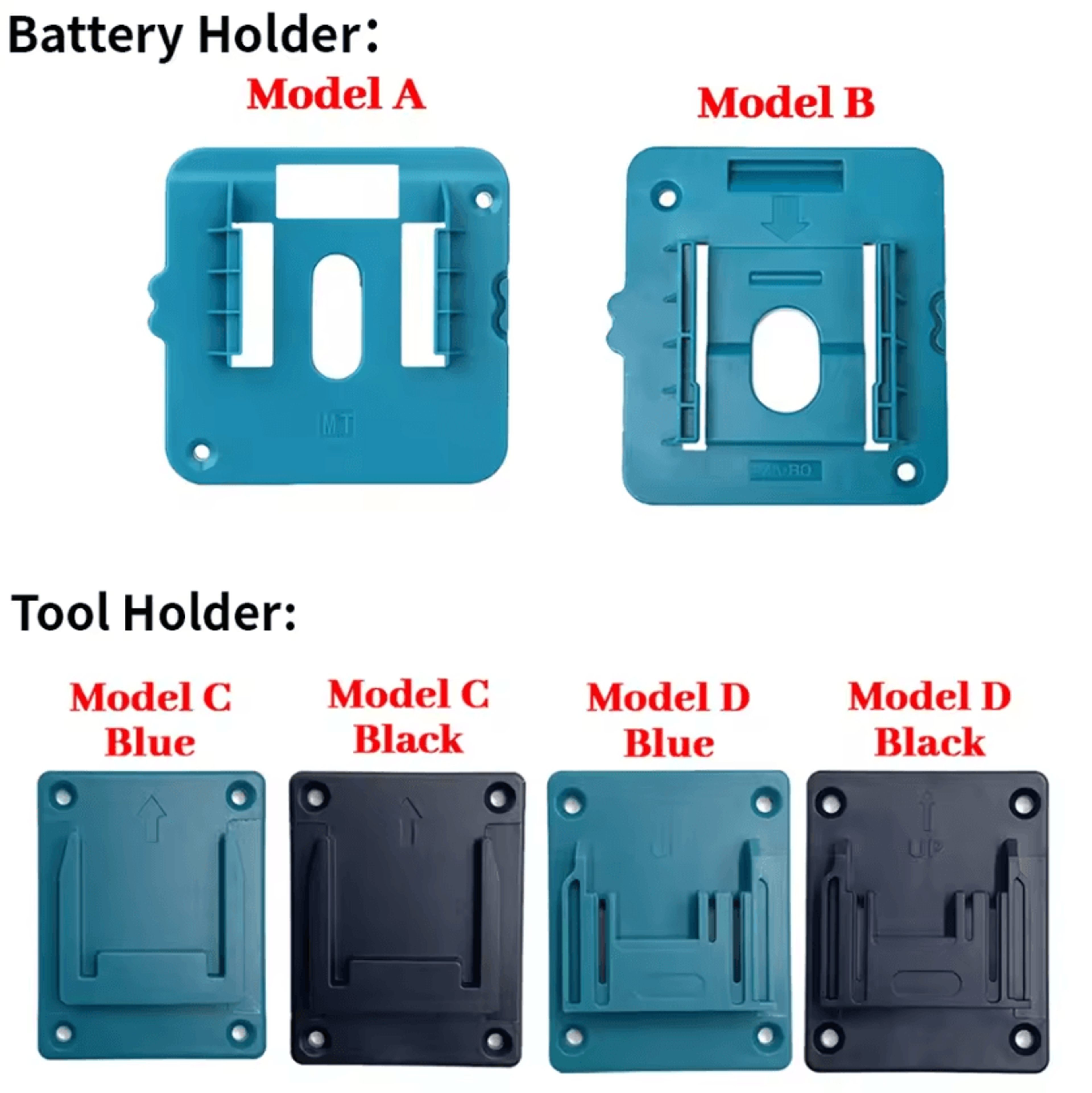 5Pack Makita 18V Battery Holder Wall Mount Storage Rack 1