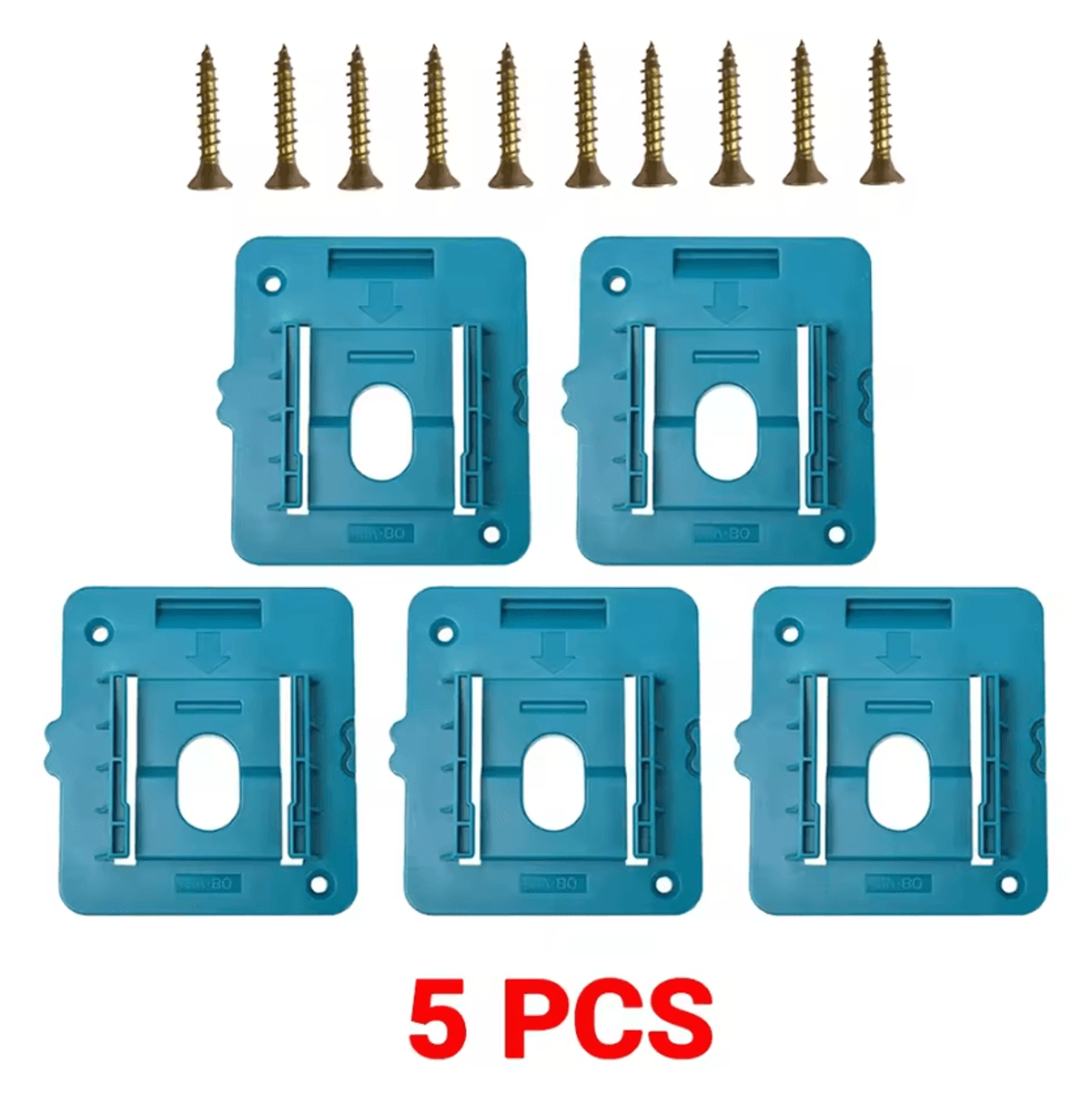 5Pack Makita 18V Battery Holder Wall Mount Storage Rack 4
