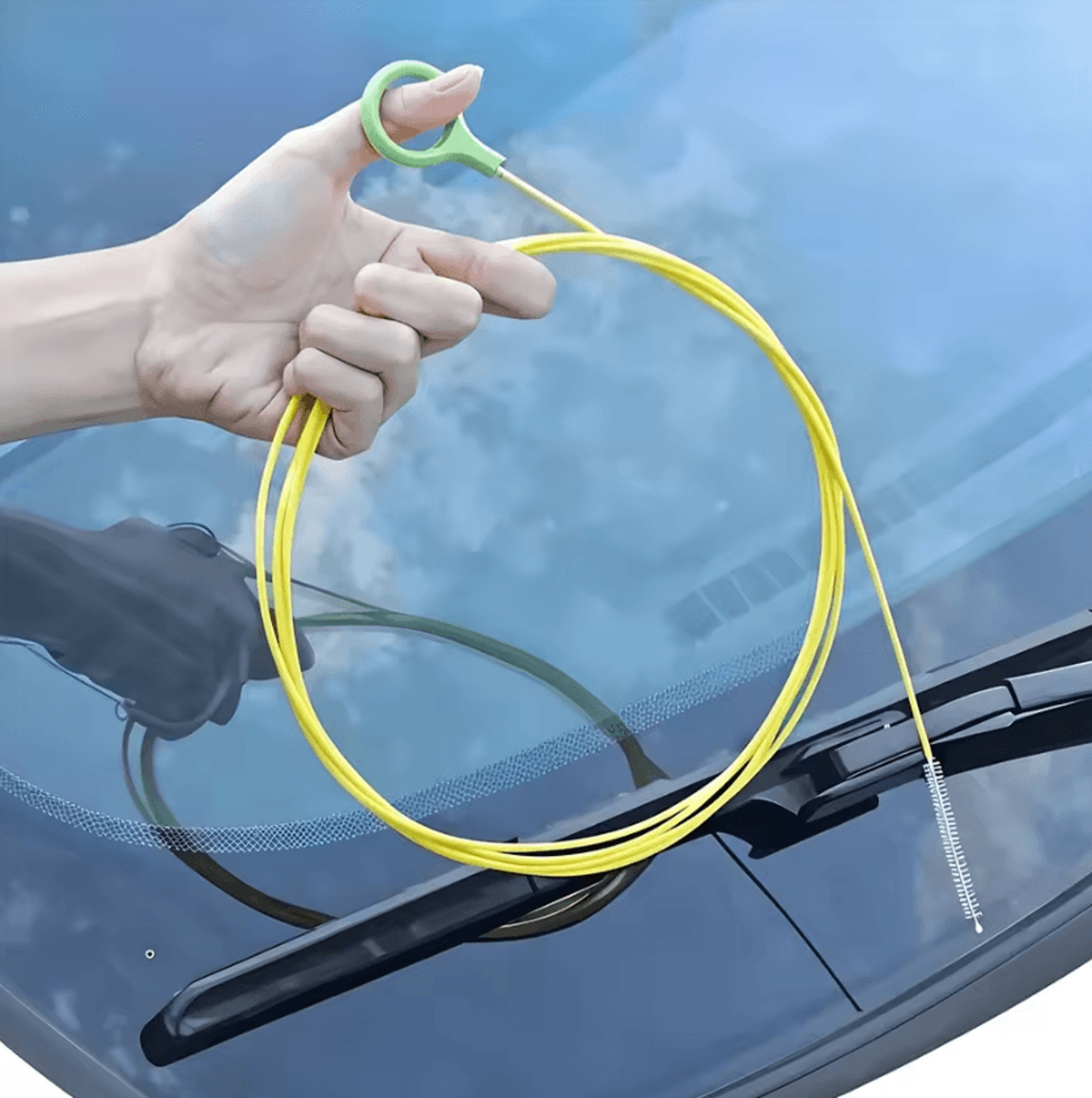 3M Flexible Car Sunroof Drain Cleaning Brush Pipe Unclogger Tool 0