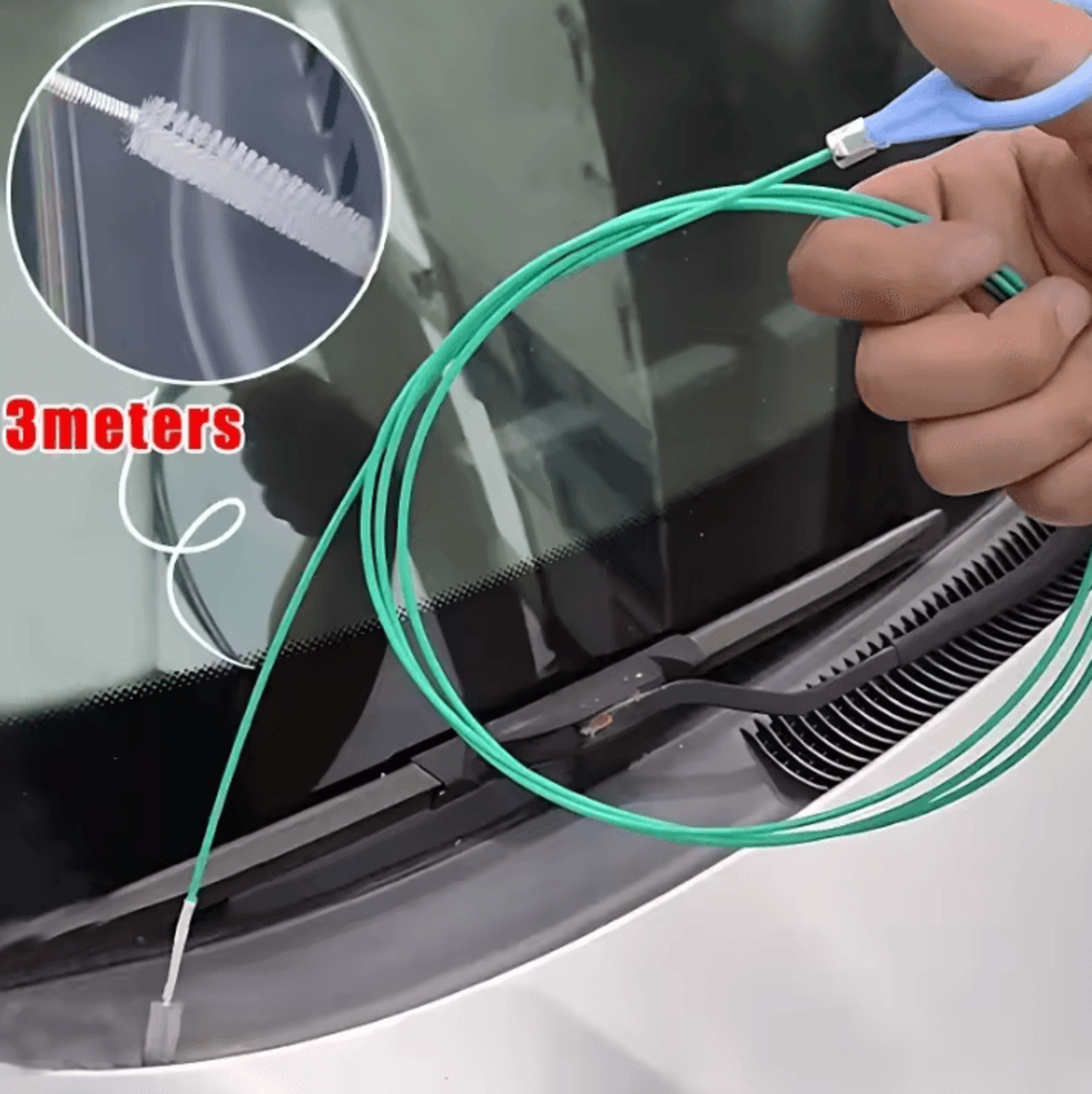 3M Flexible Car Sunroof Drain Cleaning Brush Pipe Unclogger Tool 1