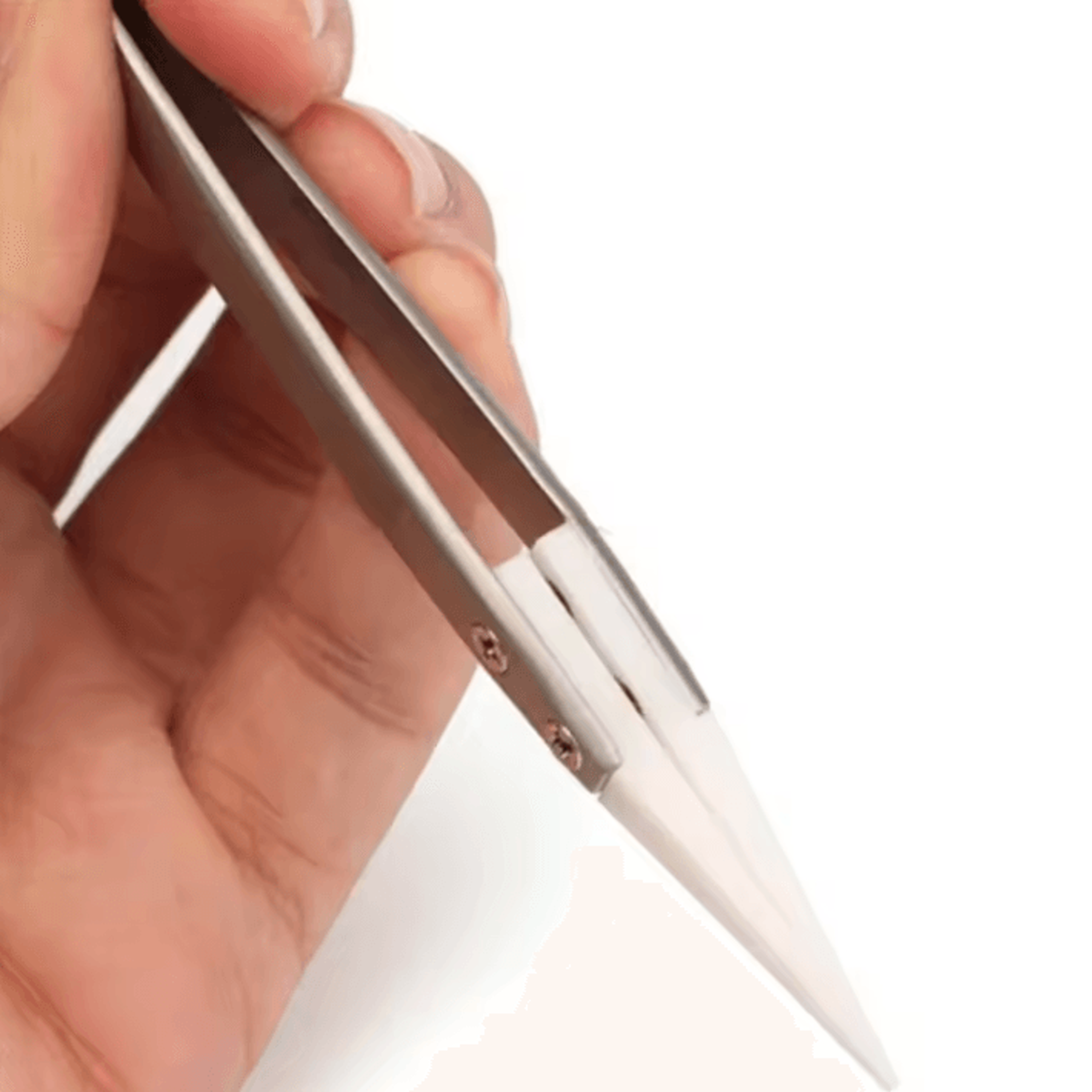 Ceramic Tip Precision Soldering Tweezers Heat Resistant Stainless Steel 1