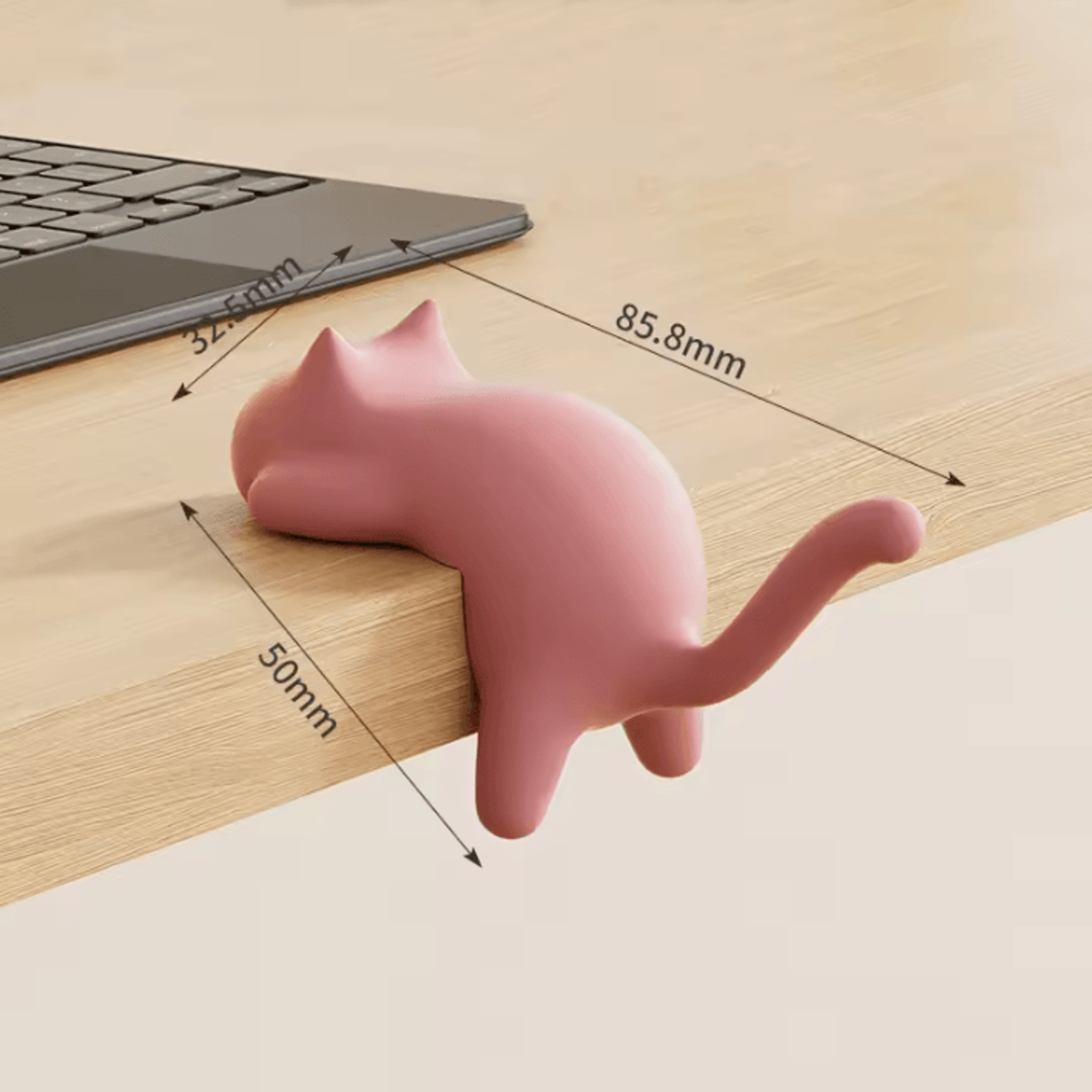 Cute Cat Desk Edge Hook For Bags Keys  Headphones 6