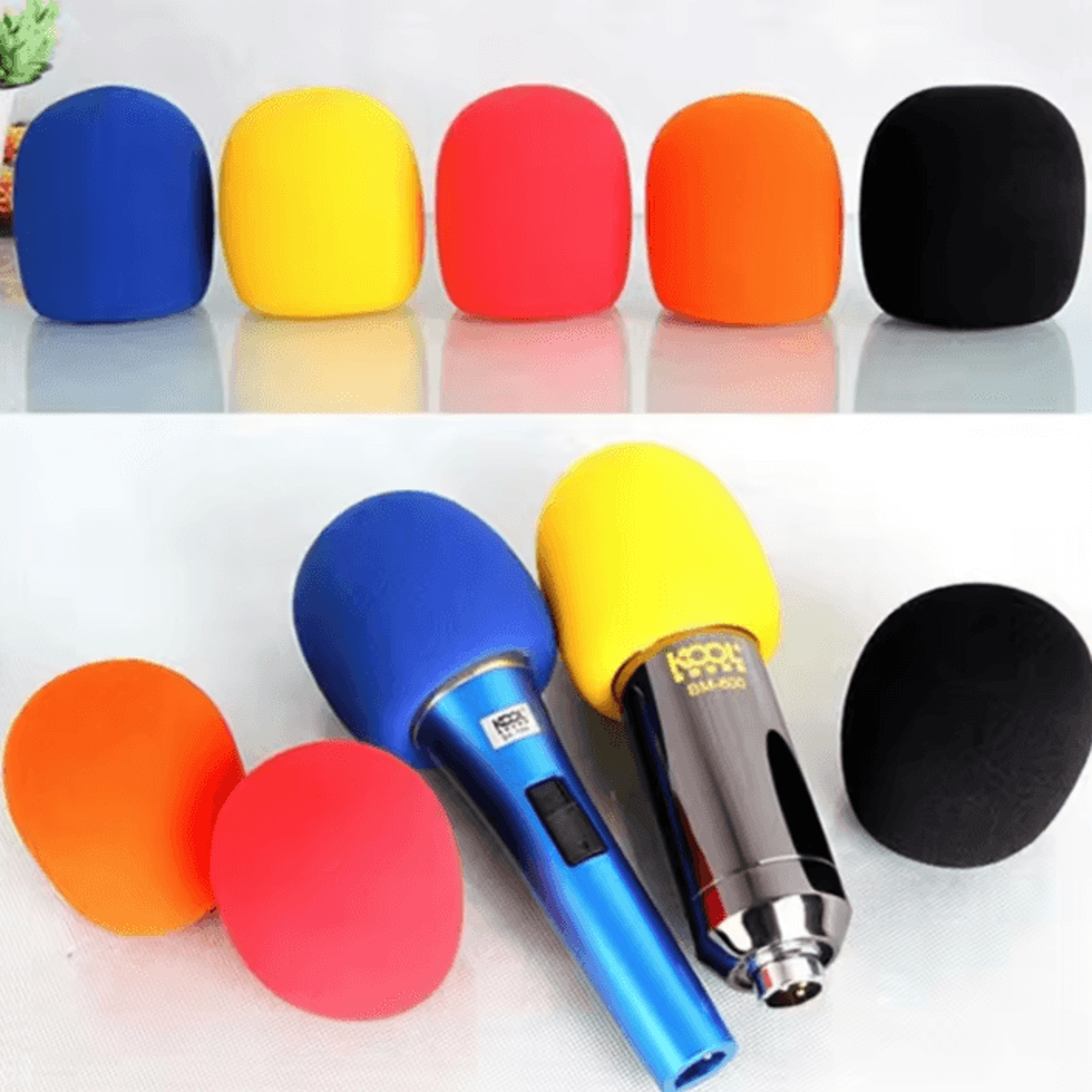 Colorful Microphone Foam Windscreen Covers For Wireless Handheld Mics 0
