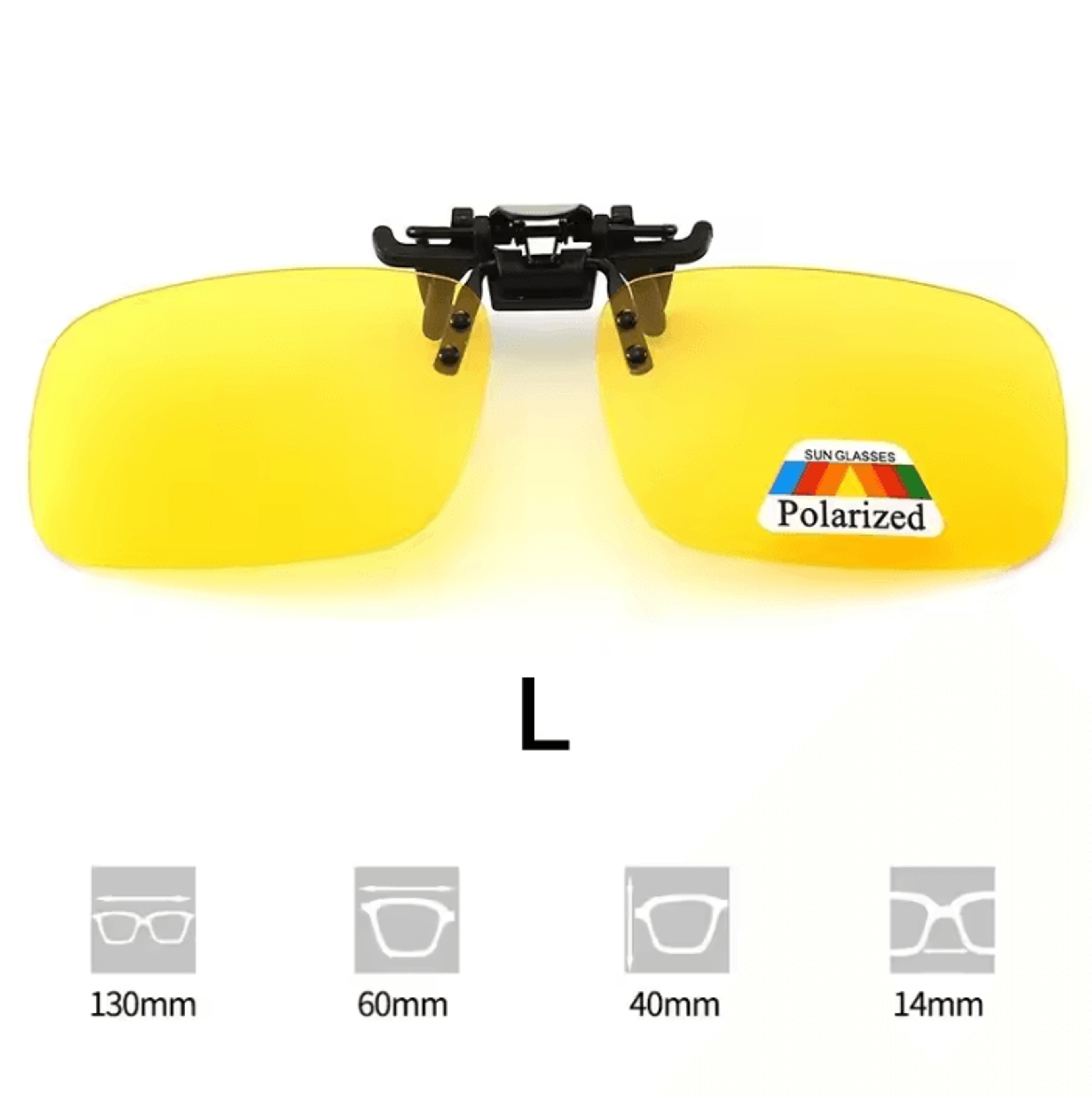 Polarized ClipOn Sunglasses  UV400 Lens For Driving Day  Night Vision 13