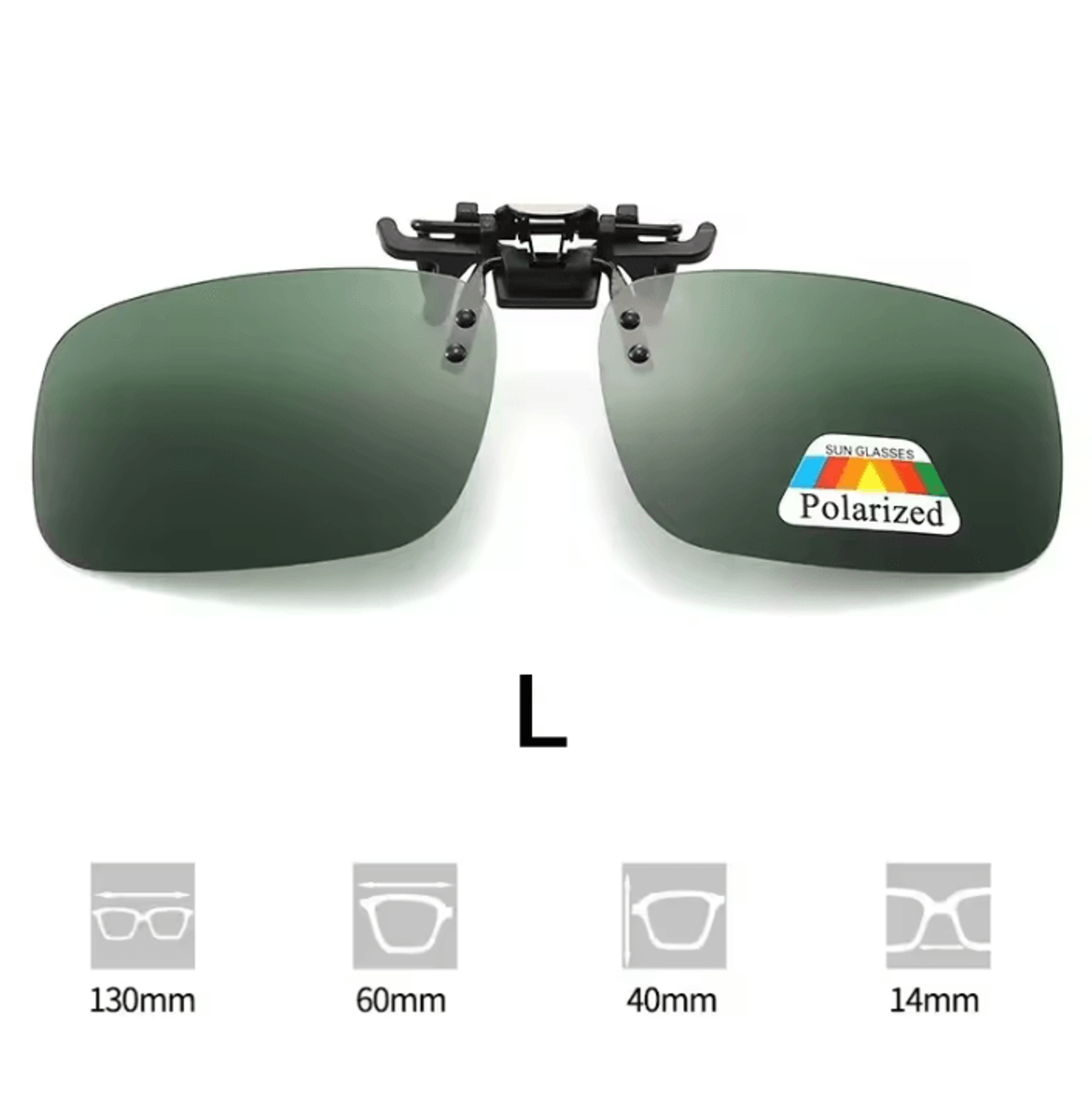 Polarized ClipOn Sunglasses  UV400 Lens For Driving Day  Night Vision 2