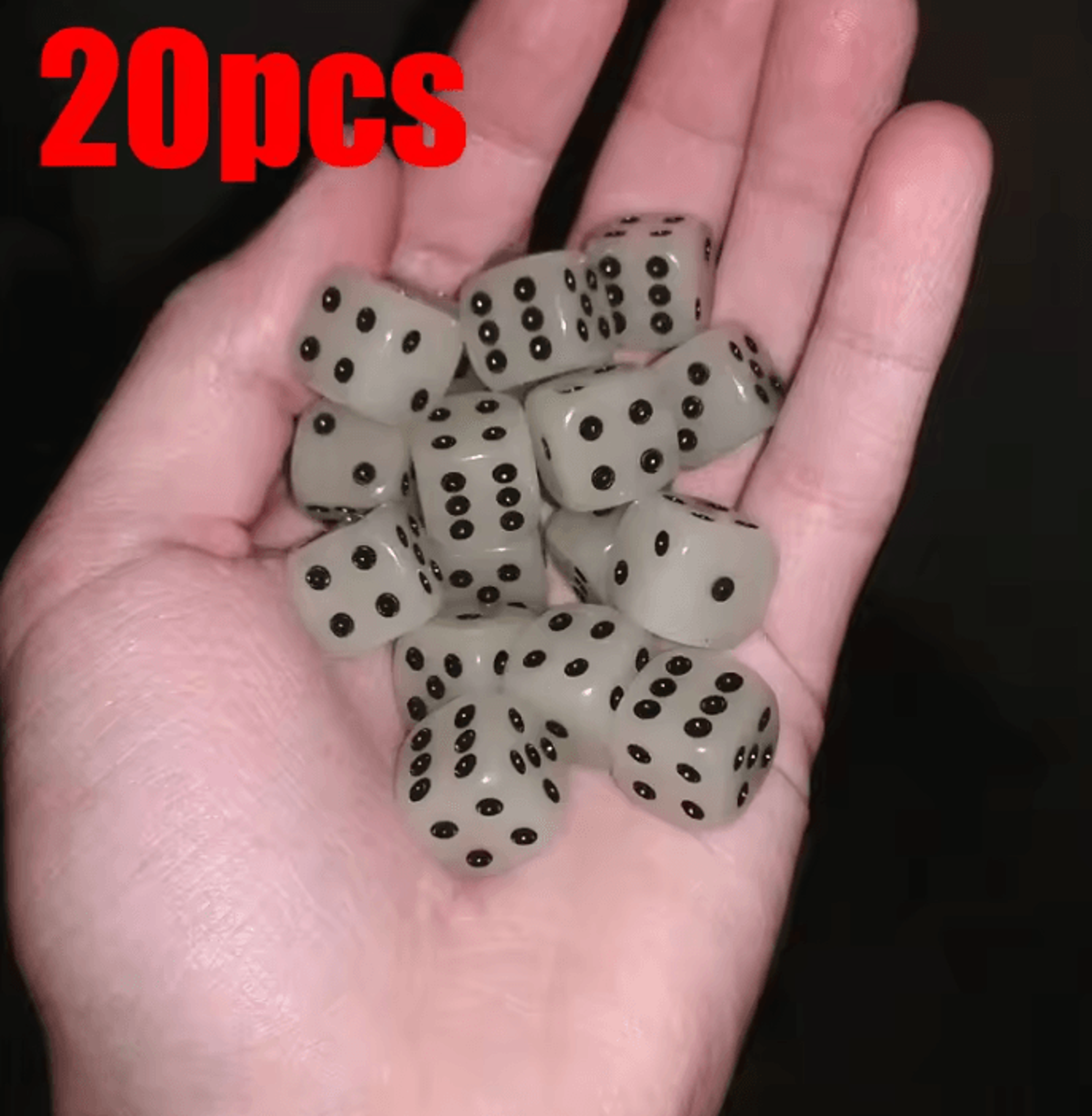 Glow In The Dark Dice Set  Luminous Game Dice For Board Games Parties  RPGs 5