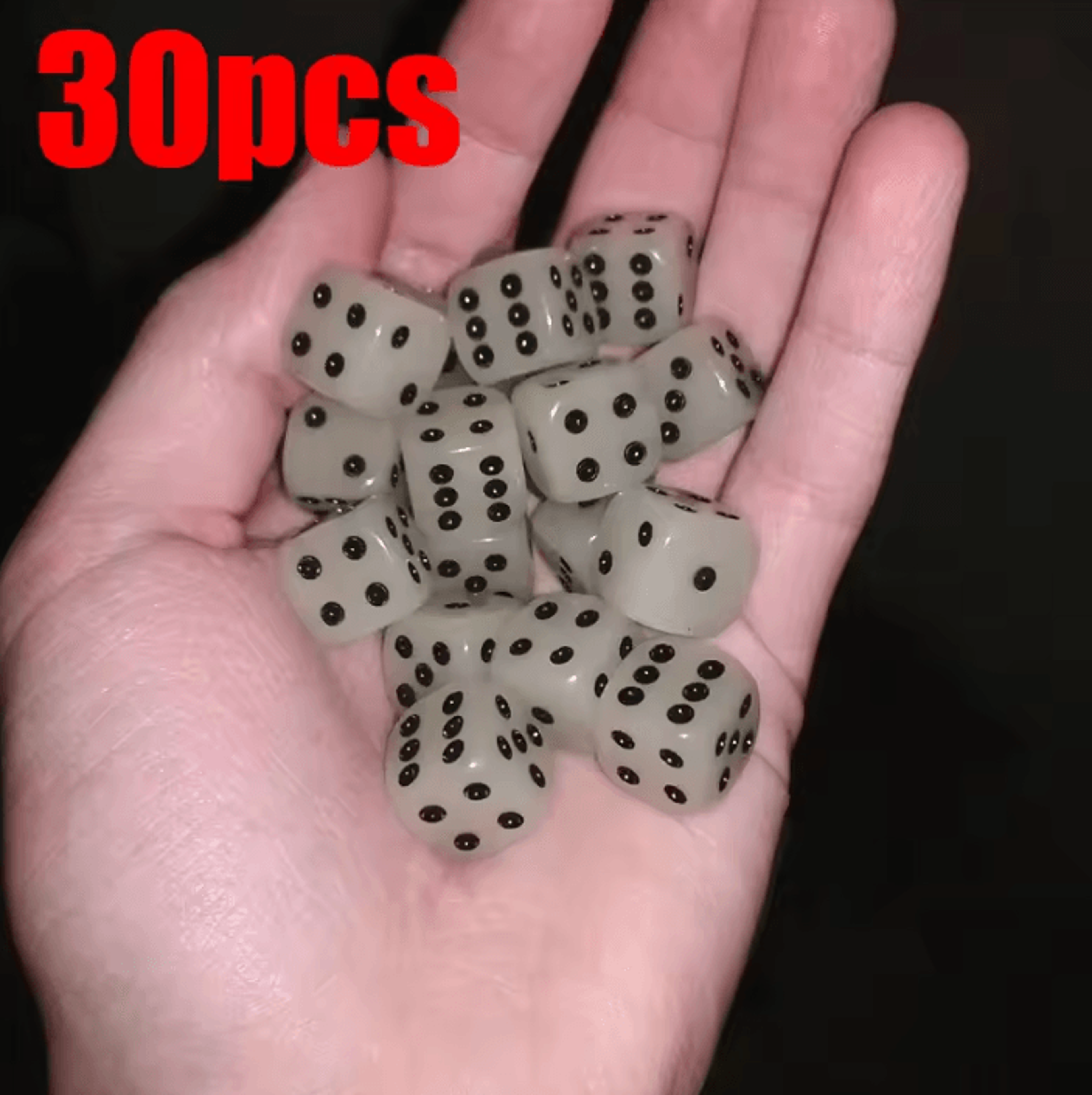 Glow In The Dark Dice Set  Luminous Game Dice For Board Games Parties  RPGs 7