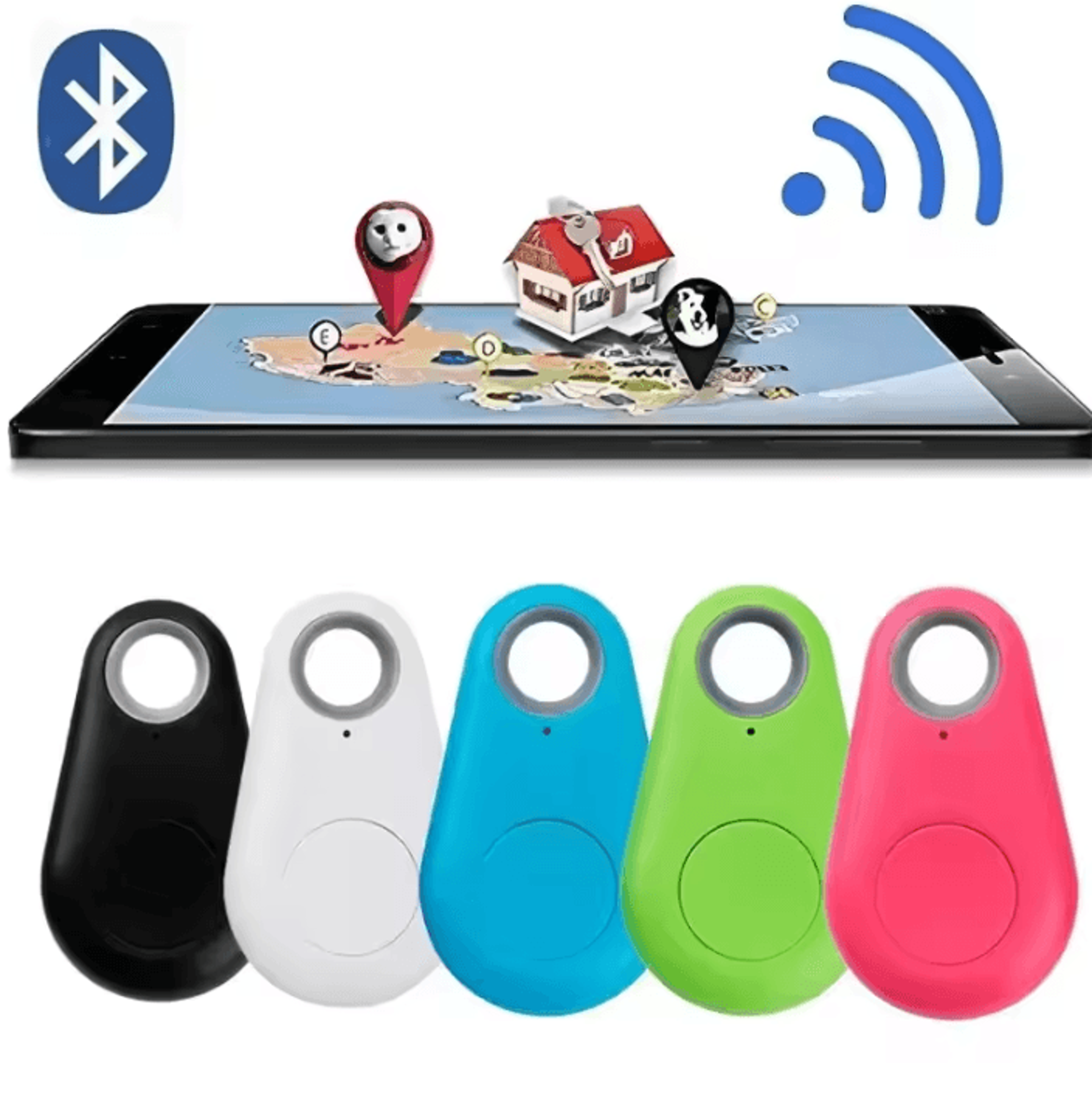 Smart Bluetooth GPS Tracker For Keys Wallets And Pets 0